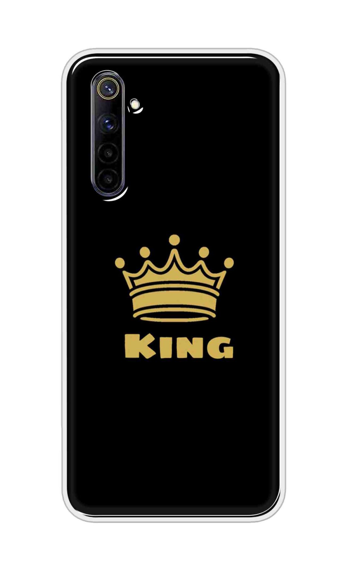 Coberta Back Cover For Oppo Realme 6i Back Cover Stylish Case - King Texts in Black Design D11092