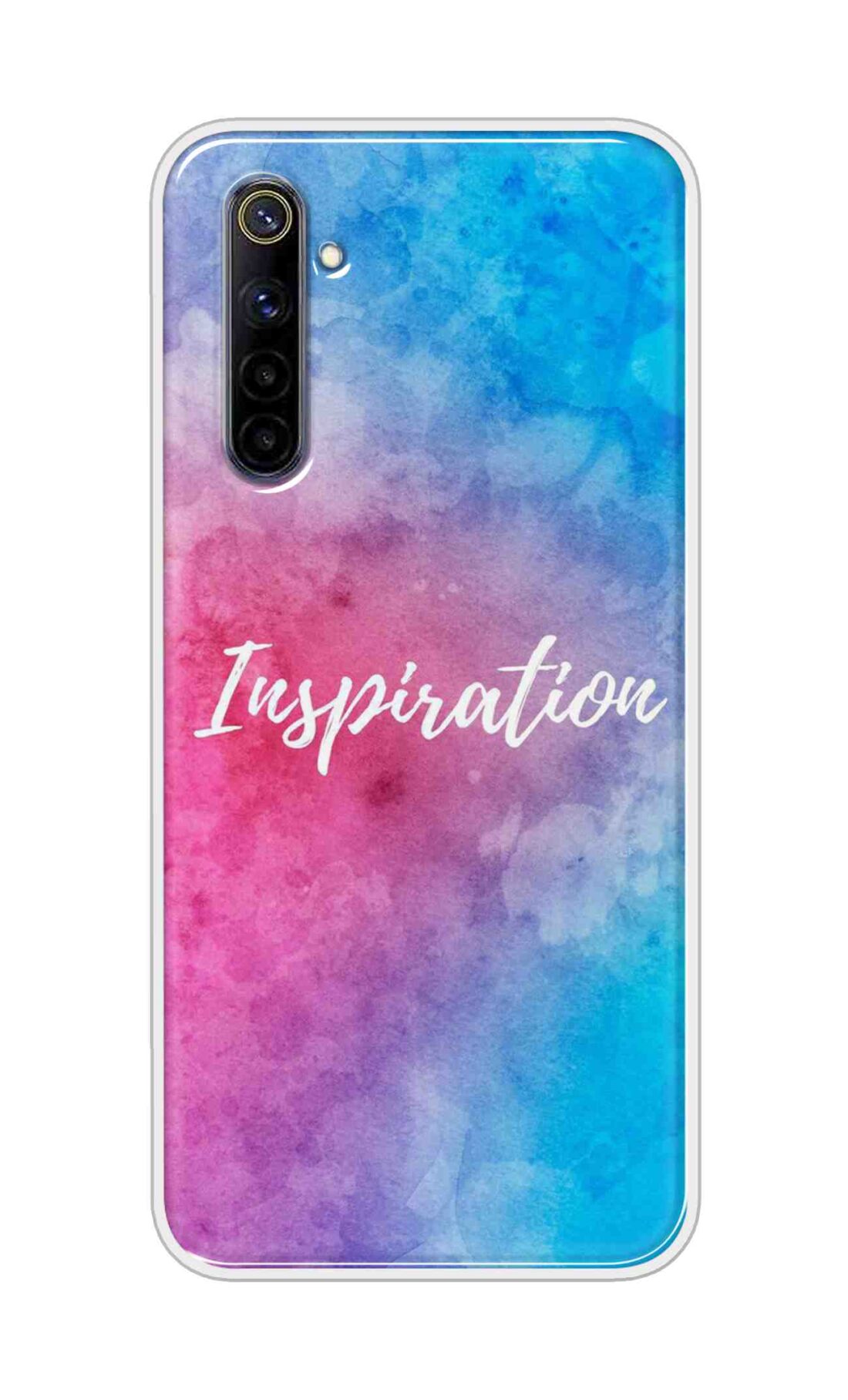 Coberta Back Cover For Oppo Realme 6i Back Cover Stylish Case - Inspiration in Blue and Pink Design D16051