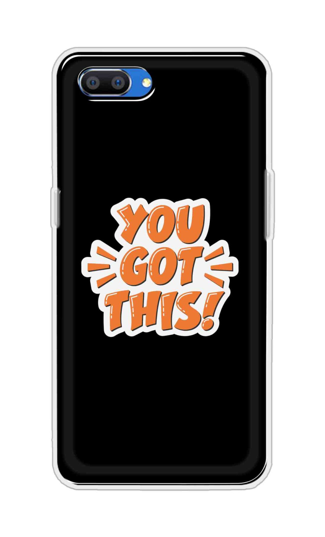 Coberta Back Cover For Oppo Realme C1 Back Cover Stylish Case - You Got This in Black Design D16649