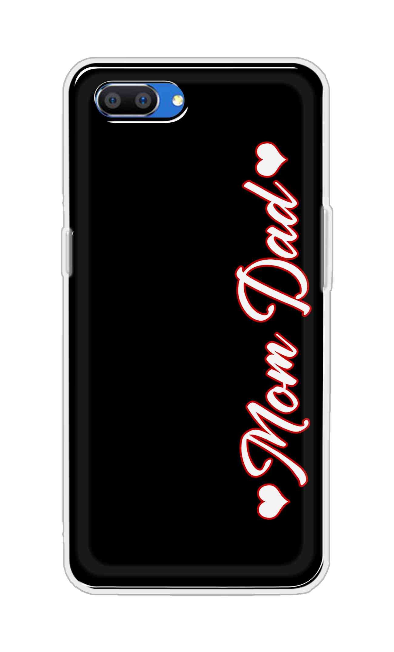 Coberta Back Cover For Oppo Realme C1 Back Cover Stylish Case - Mom and Dad in Black Design D16655