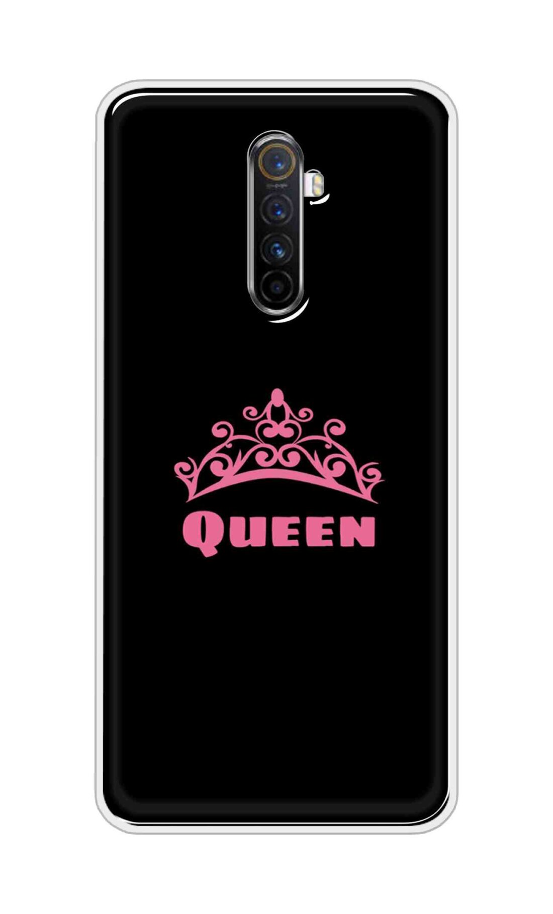 Coberta Back Cover For Oppo Realme X2 Pro Back Cover Stylish Case - Queen Texts in Black Design D11091