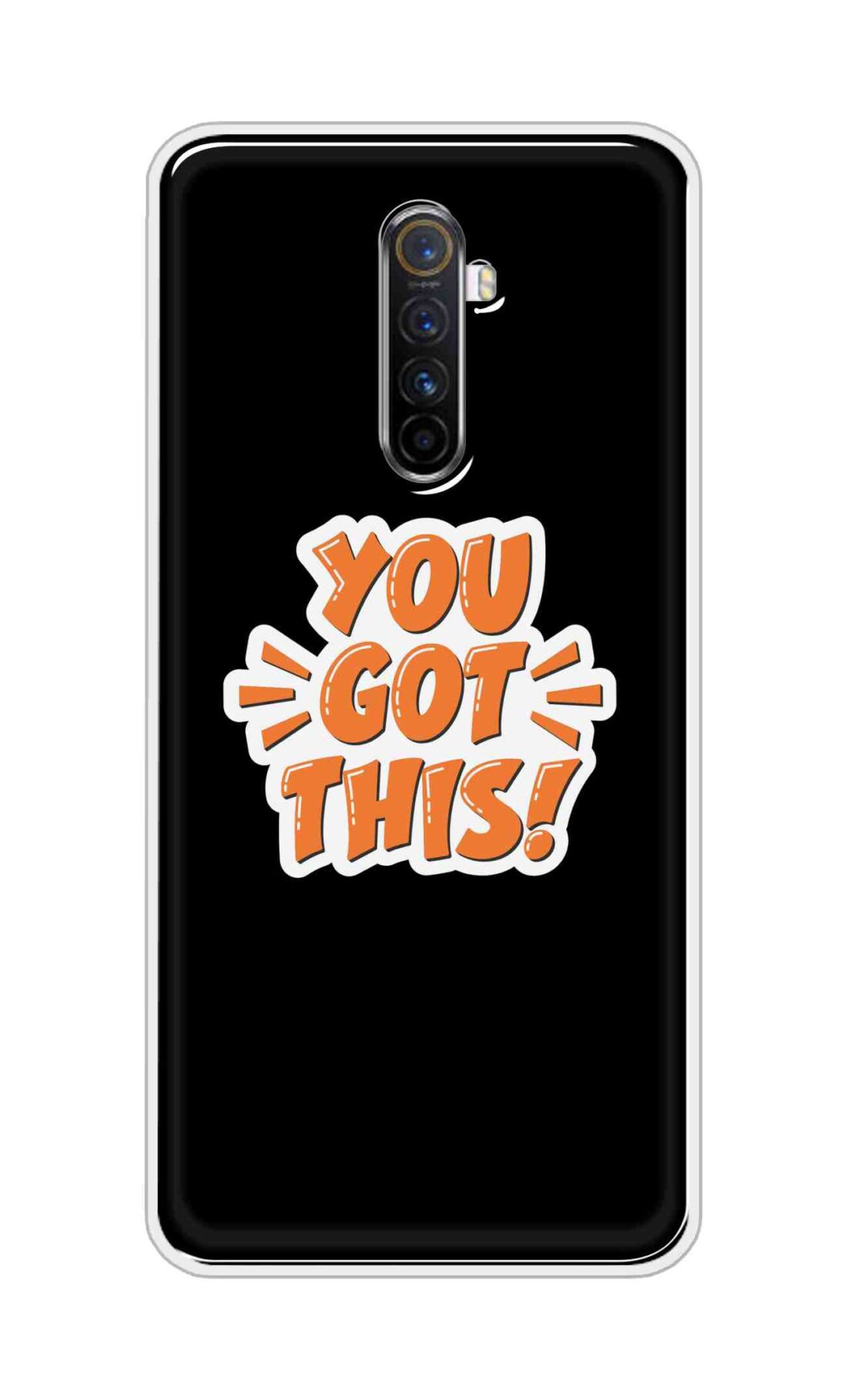 Coberta Back Cover For Oppo Realme X2 Pro Back Cover Stylish Case - You Got This in Black Design D16649