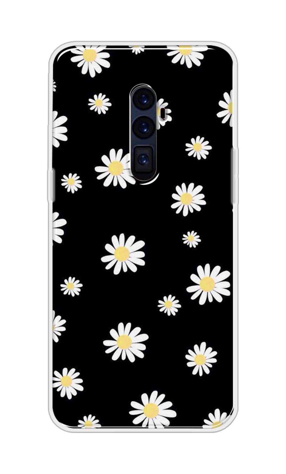 Coberta Back Cover For Oppo Reno 10x Zoom Back Cover Stylish Case - Sun Flowers in Black Design D11094