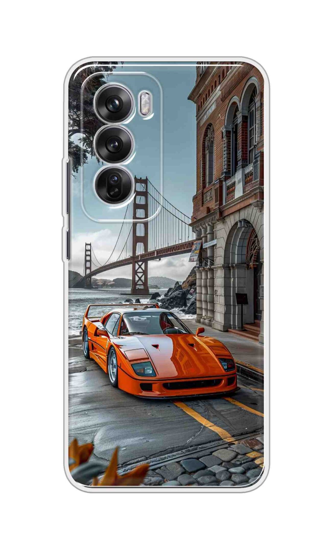 Coberta Back Cover For Oppo Reno 12 5G Back Cover Stylish Case - Modified Red Car Design D16592