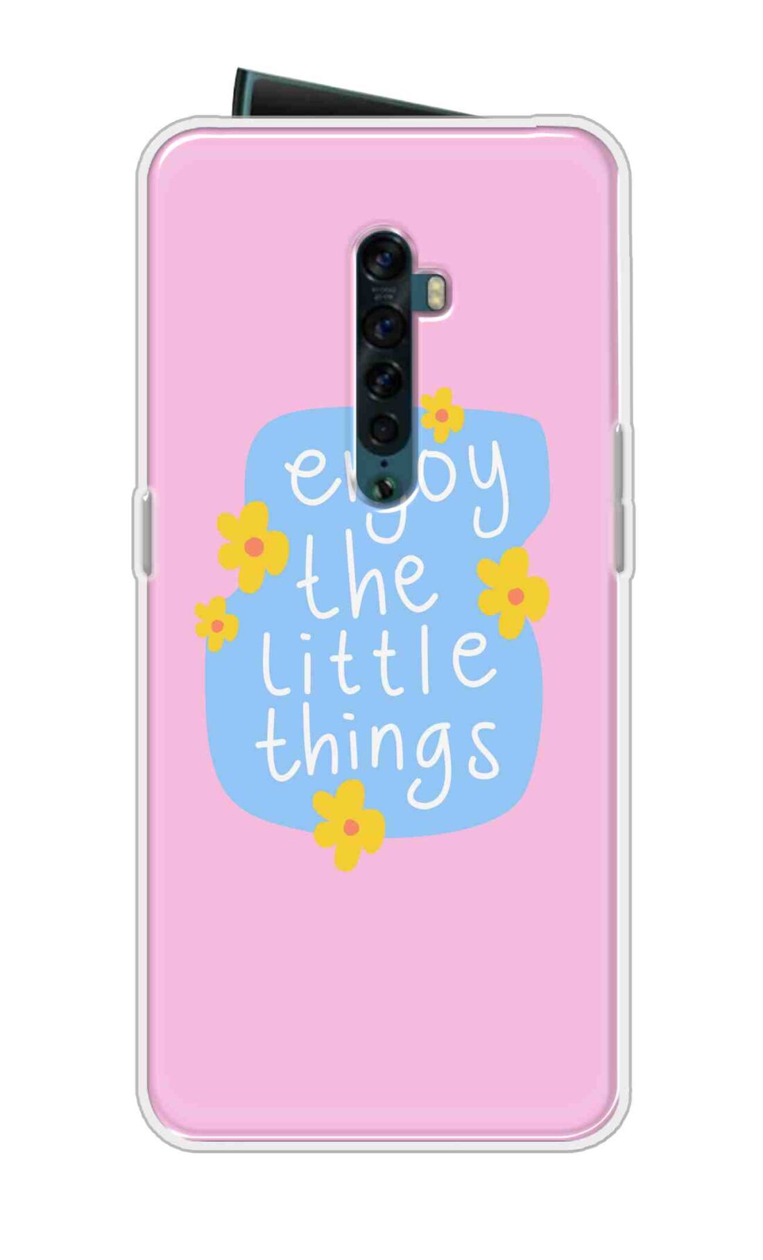 Coberta Back Cover For Oppo Reno 2 Back Cover Stylish Case - Enjoy the Little Things in Pink Design D16504
