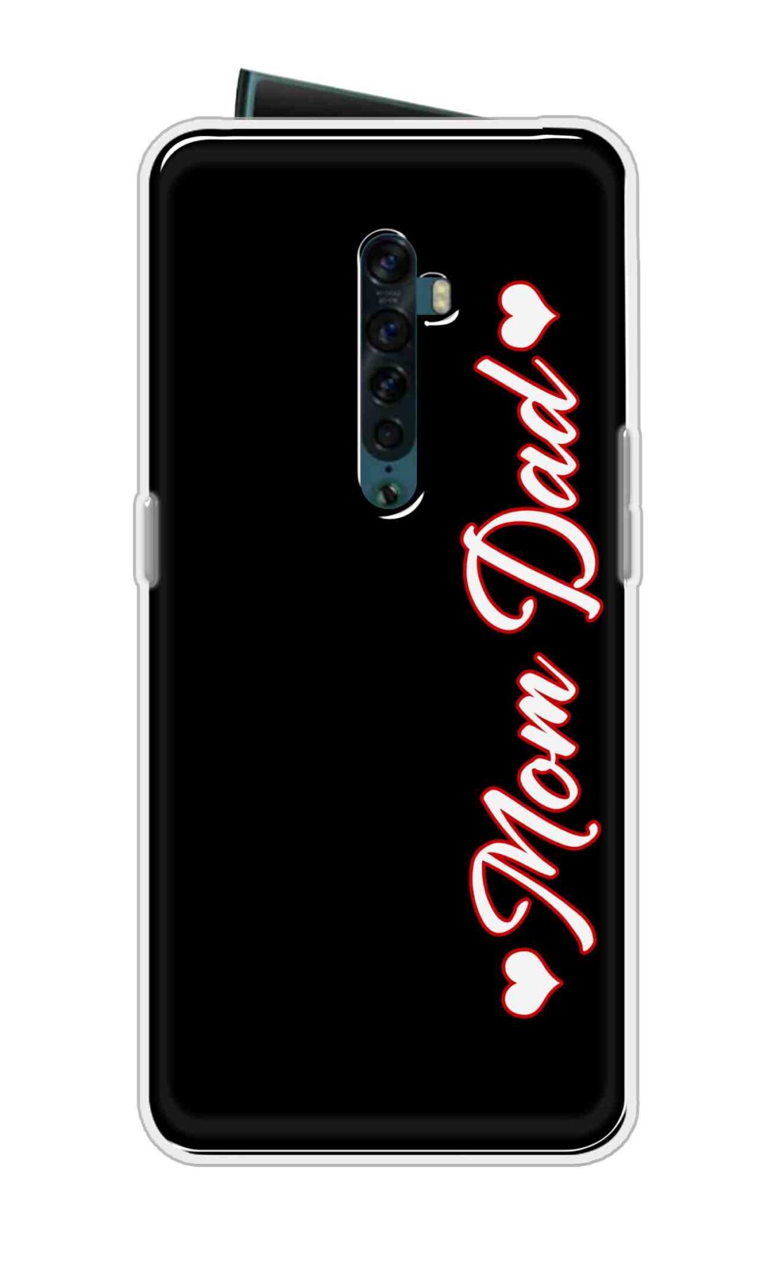 Coberta Back Cover For Oppo Reno 2 Back Cover Stylish Case - Mom and Dad in Black Design D16655