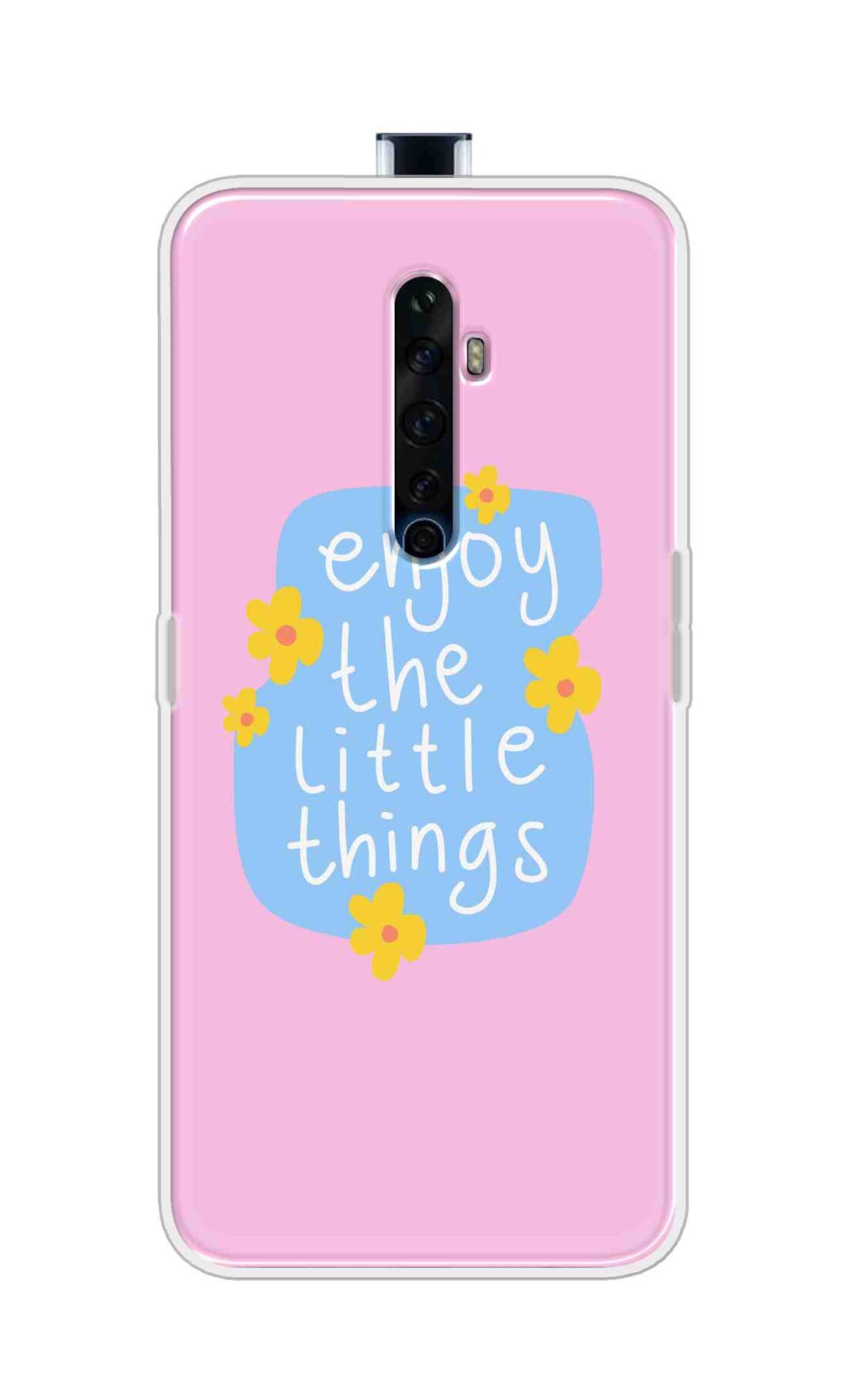 Coberta Back Cover For Oppo Reno 2Z Back Cover Stylish Case - Enjoy the Little Things in Pink Design D16504
