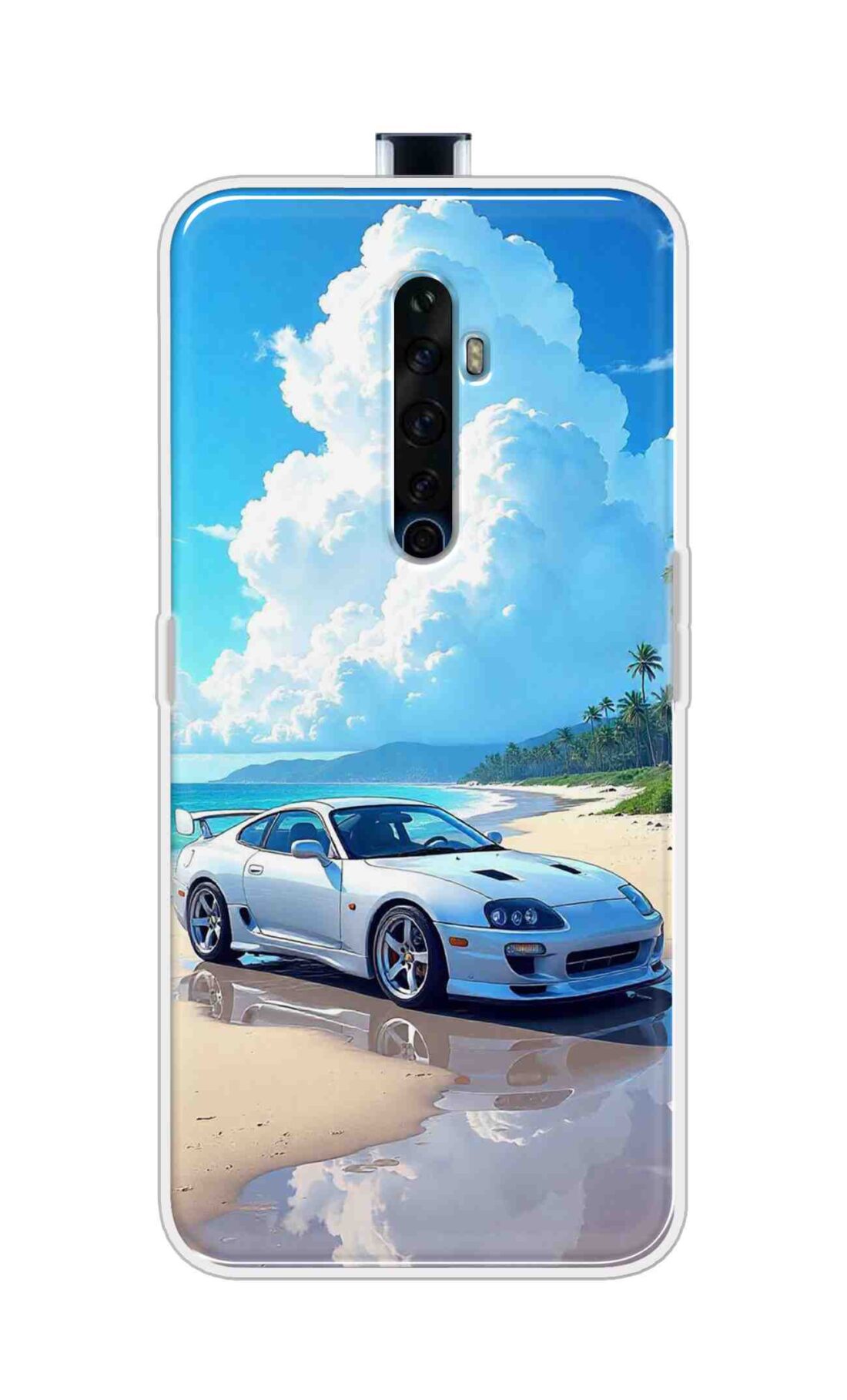 Coberta Back Cover For Oppo Reno 2Z Back Cover Stylish Case - Car in Good Nature Design D16536