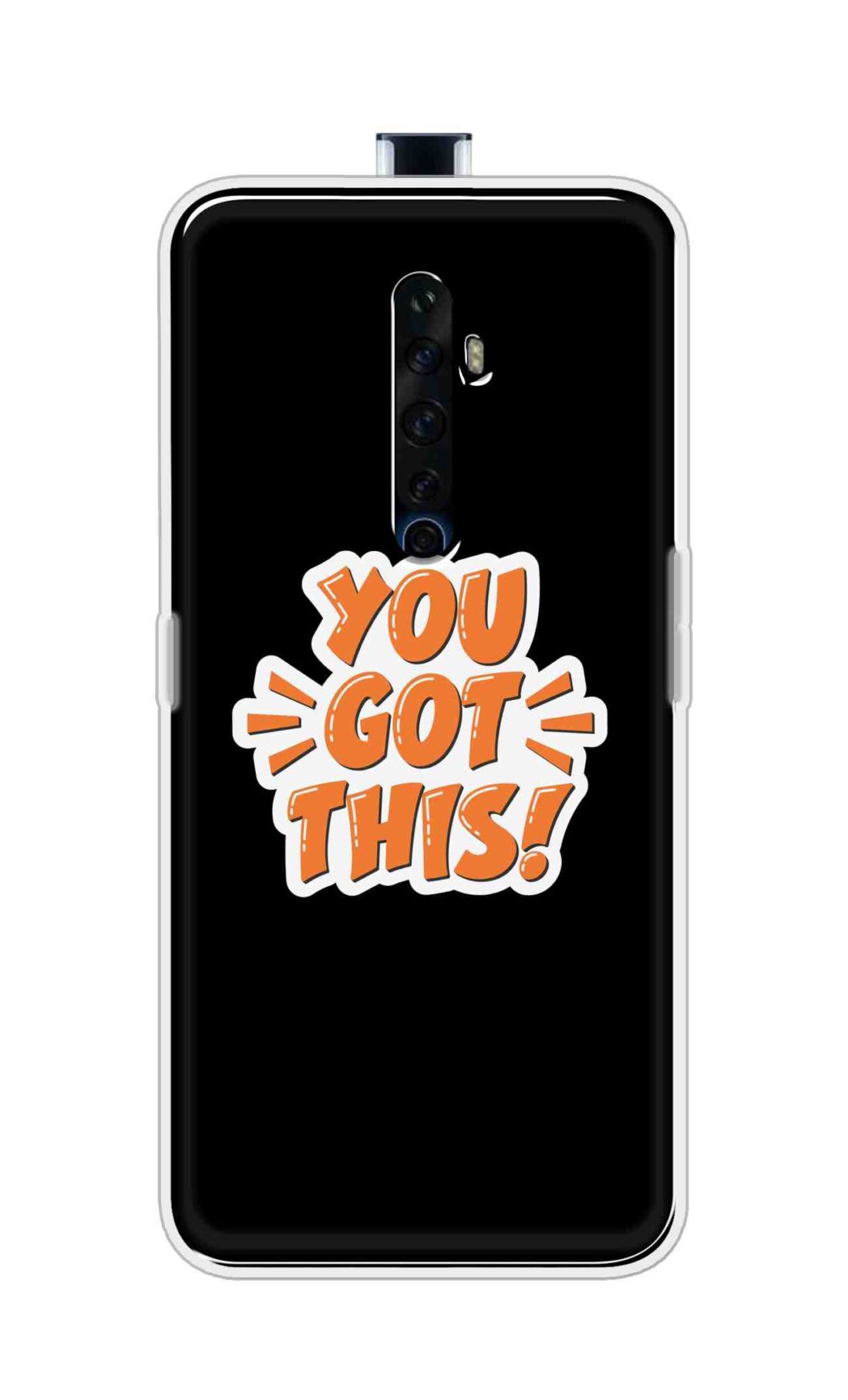 Coberta Back Cover For Oppo Reno 2Z Back Cover Stylish Case - You Got This in Black Design D16649