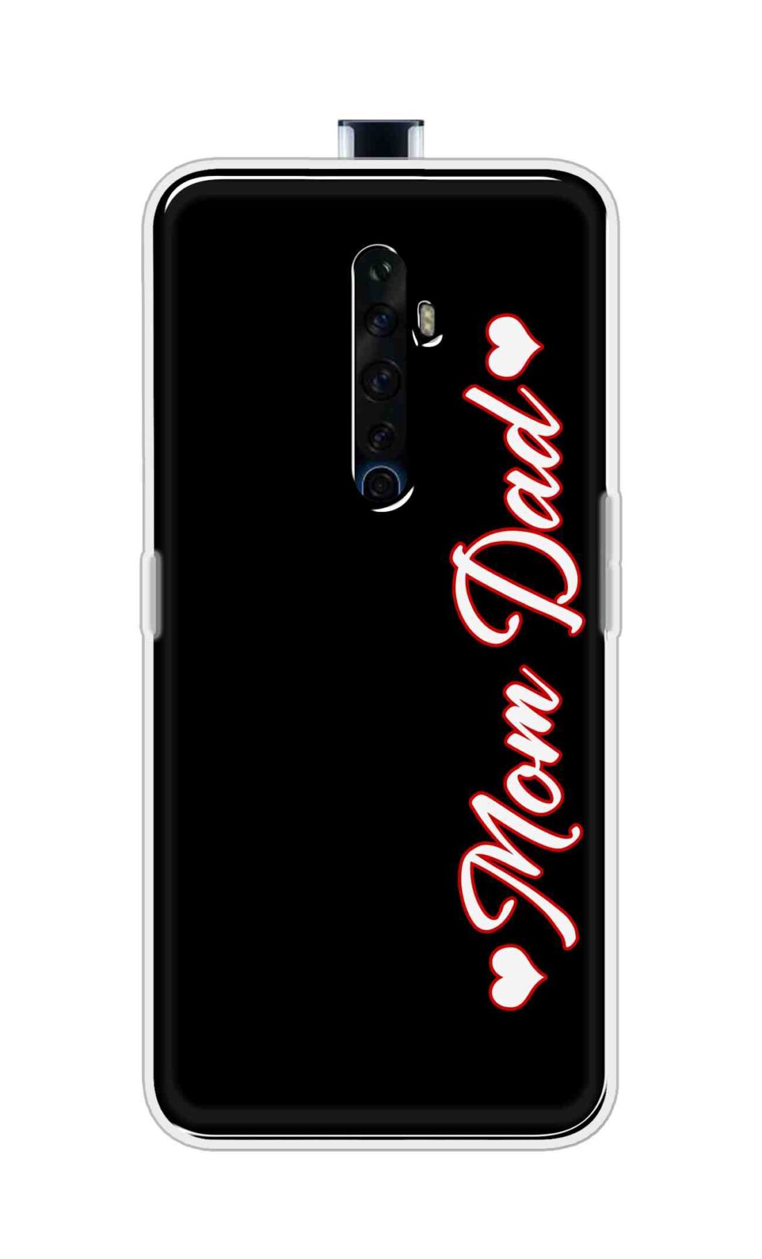 Coberta Back Cover For Oppo Reno 2Z Back Cover Stylish Case - Mom and Dad in Black Design D16655