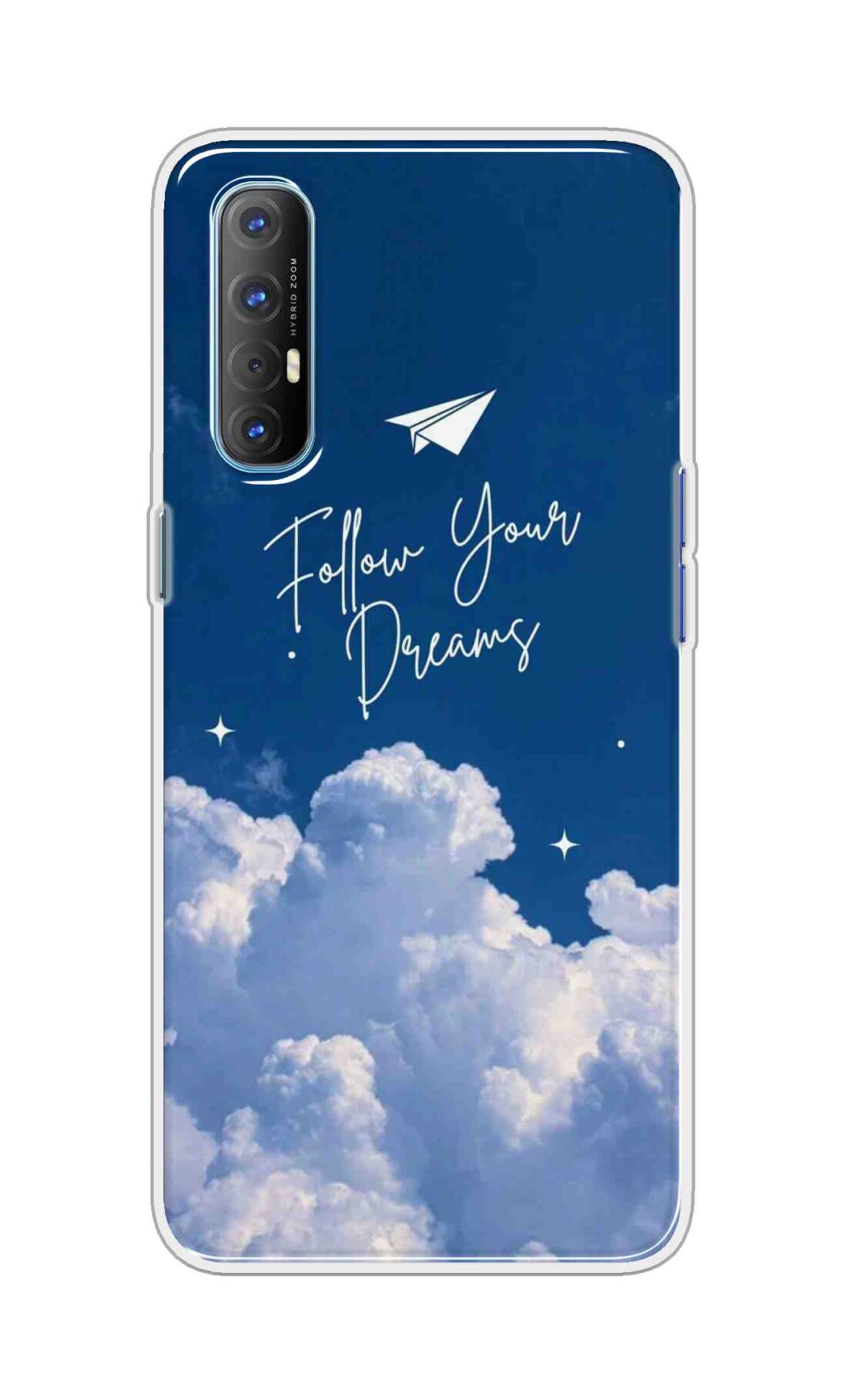 Coberta Back Cover For Oppo Reno 4 Pro Back Cover Stylish Case - Follow Your Dreams in Sky Design D16531