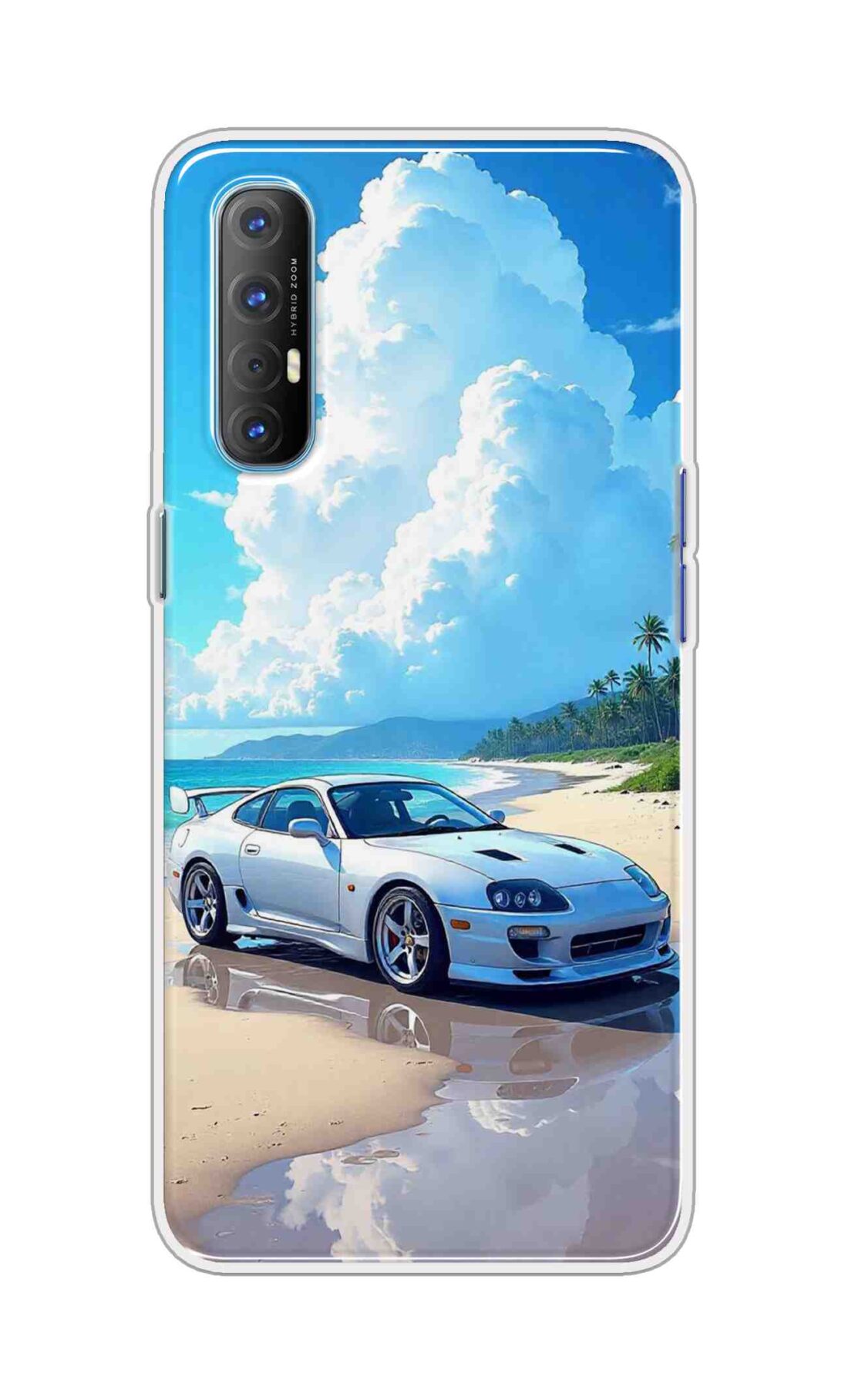Coberta Back Cover For Oppo Reno 4 Pro Back Cover Stylish Case - Car in Good Nature Design D16536