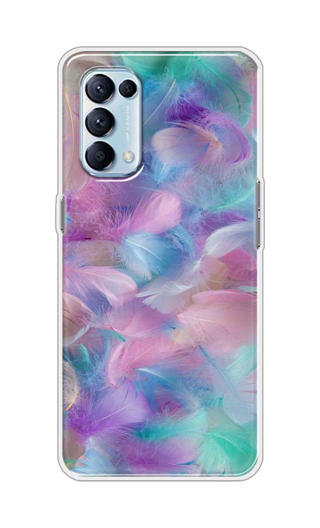 Coberta Back Cover For Oppo Reno5 Pro 4G Back Cover Stylish Case - Colourful Wings Design D16007