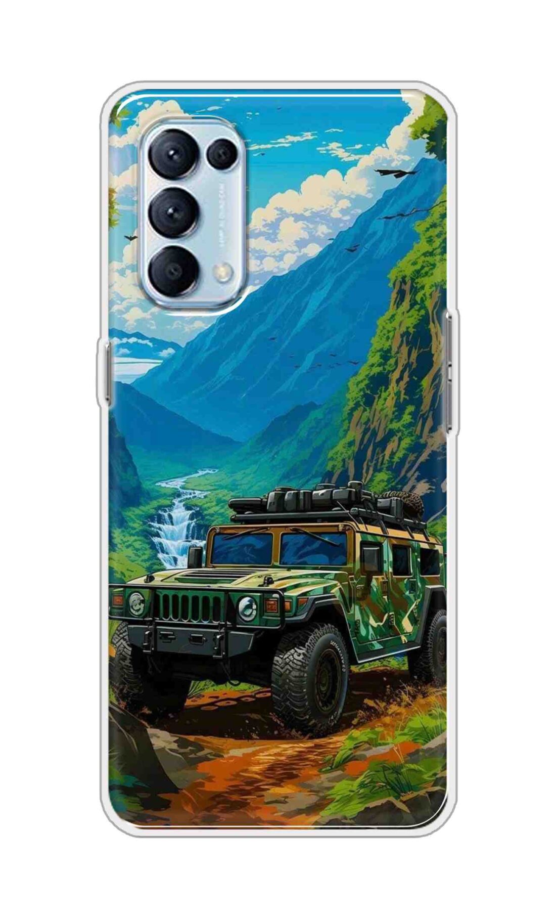 Coberta Back Cover For Oppo Reno5 Pro 4G Back Cover Stylish Case - Suv Car with Prefect Nature Design D16487