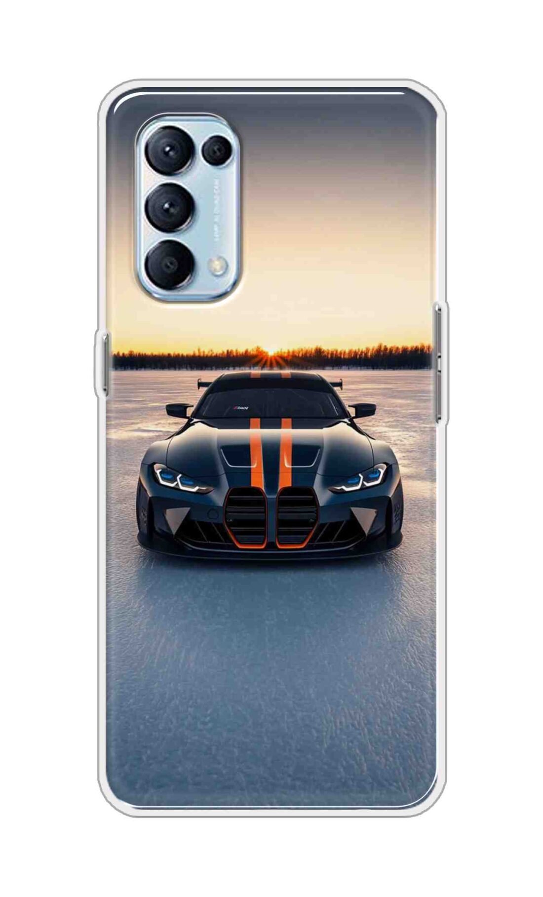 Coberta Back Cover For Oppo Reno5 Pro 4G Back Cover Stylish Case - Black Car in Nature Design D16598