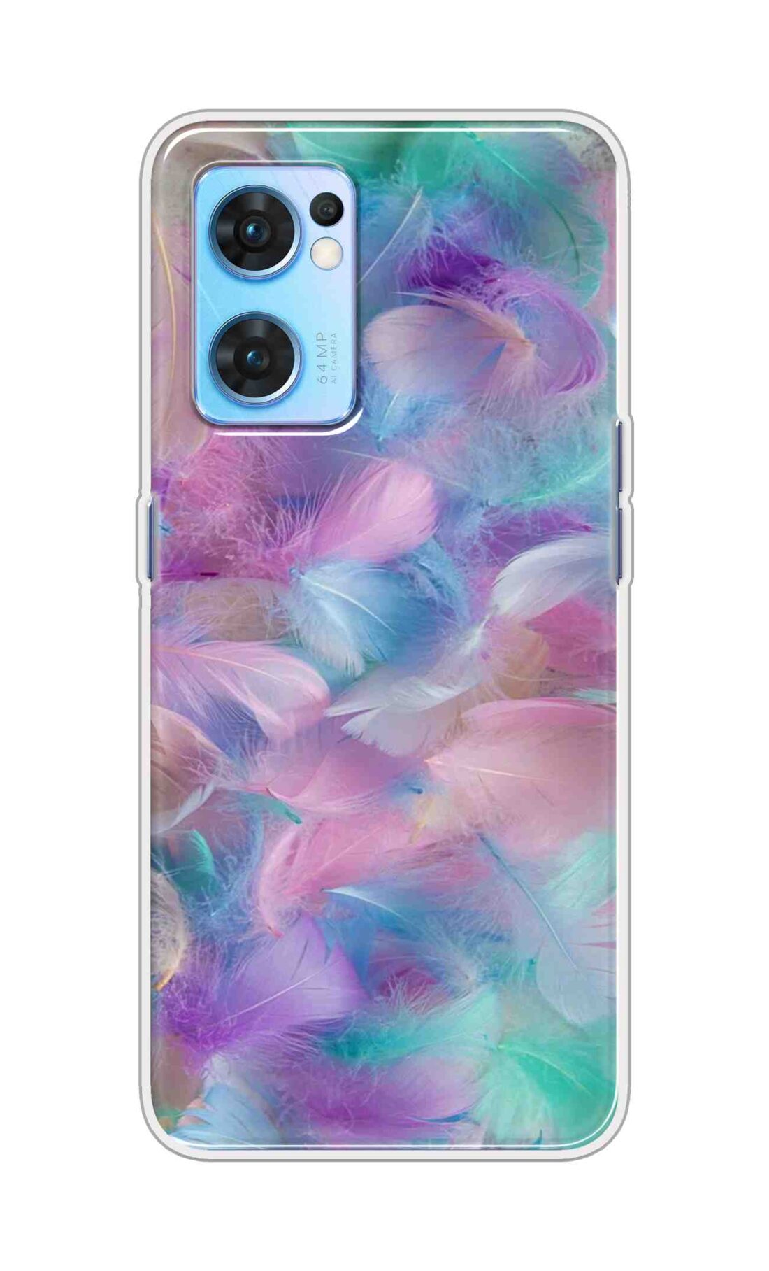 Coberta Back Cover For Oppo Reno 7 5G Back Cover Stylish Case - Colourful Wings Design D16007
