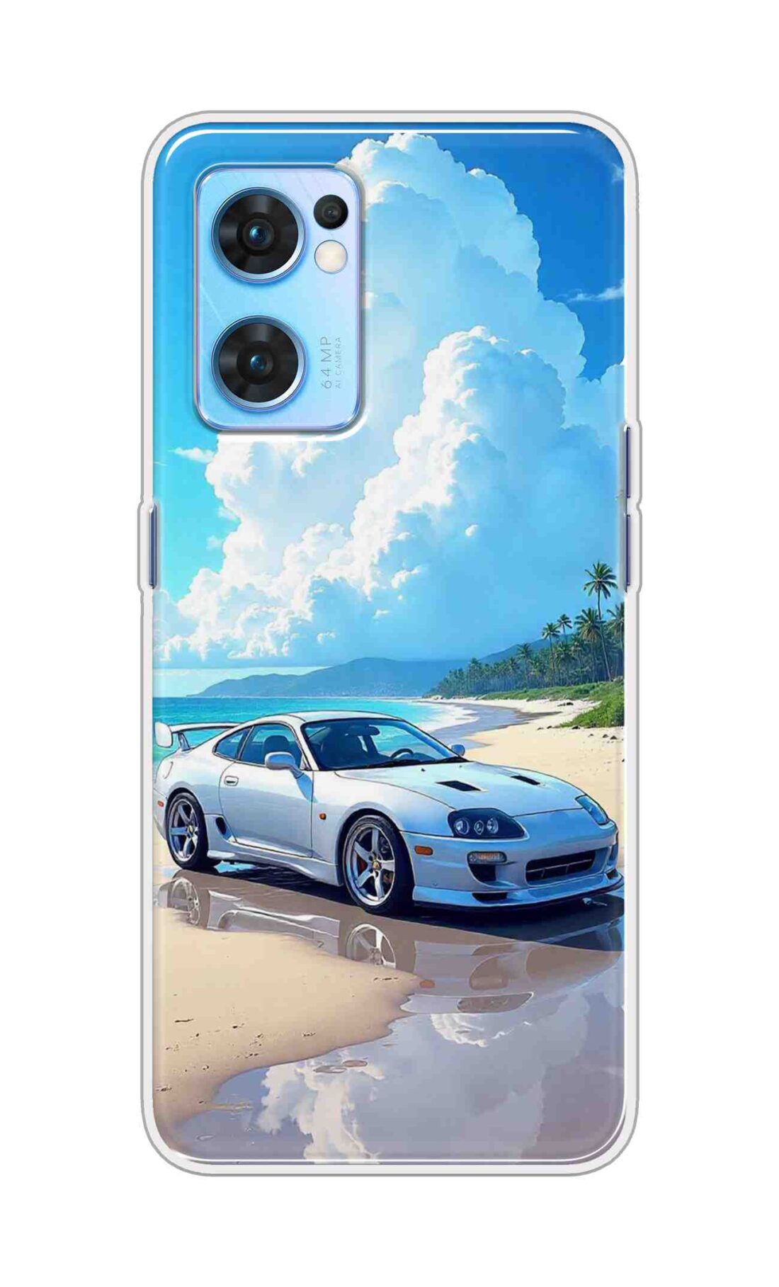 Coberta Back Cover For Oppo Reno 7 5G Back Cover Stylish Case - Car in Good Nature Design D16536