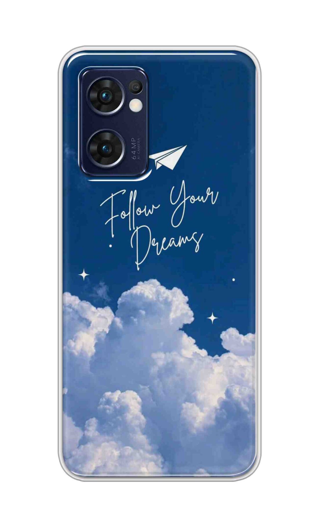 Coberta Back Cover For Oppo Reno 7 5G Back Cover Stylish Case - Follow Your Dreams in Sky Design D16531
