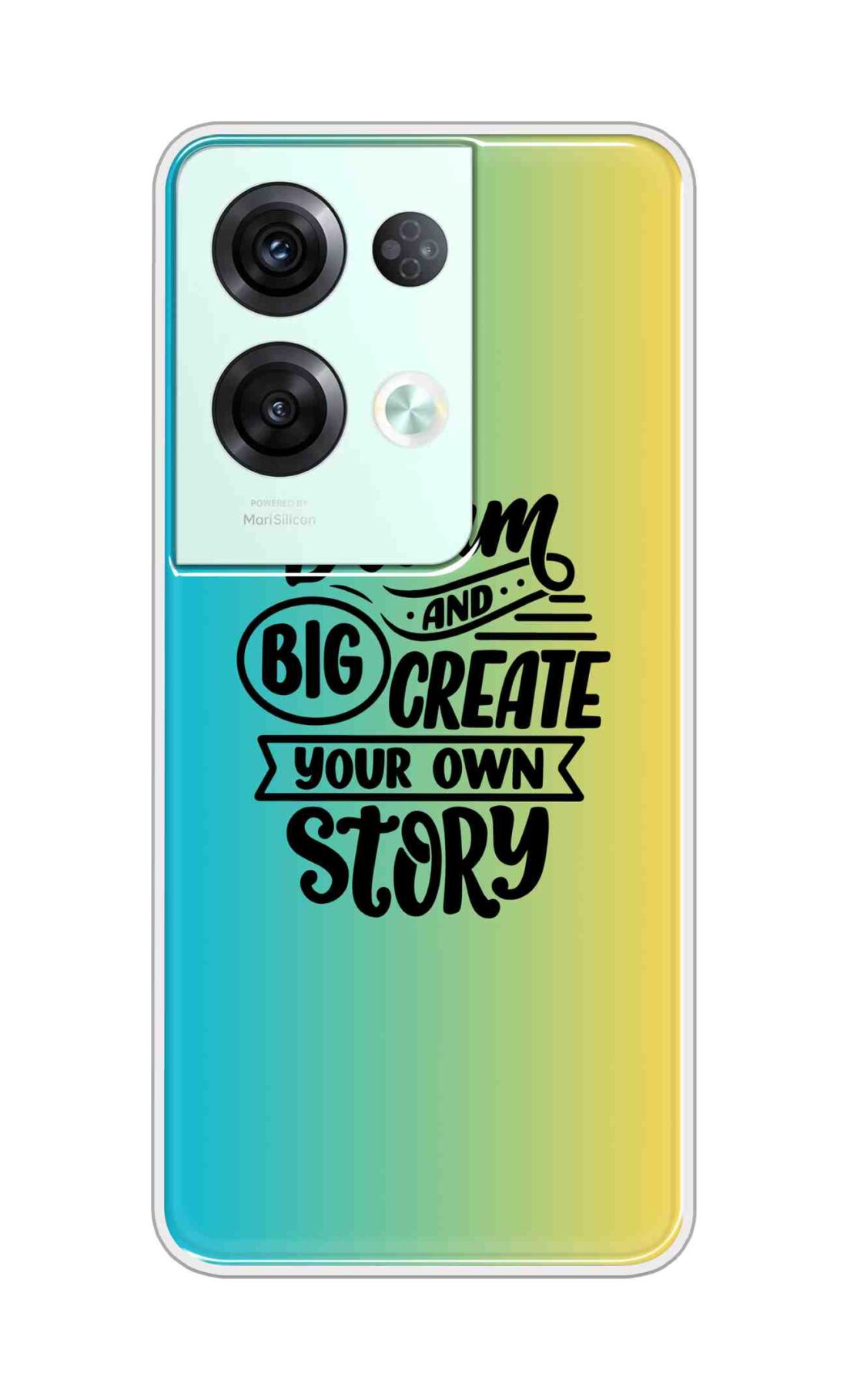 Coberta Back Cover For Oppo Reno8 Pro 5G Back Cover Stylish Case - Dream Big and Create Your Own Story Design D16506