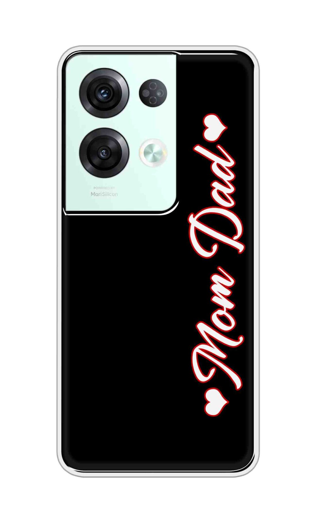 Coberta Back Cover For Oppo Reno8 Pro 5G Back Cover Stylish Case - Mom and Dad in Black Design D16655