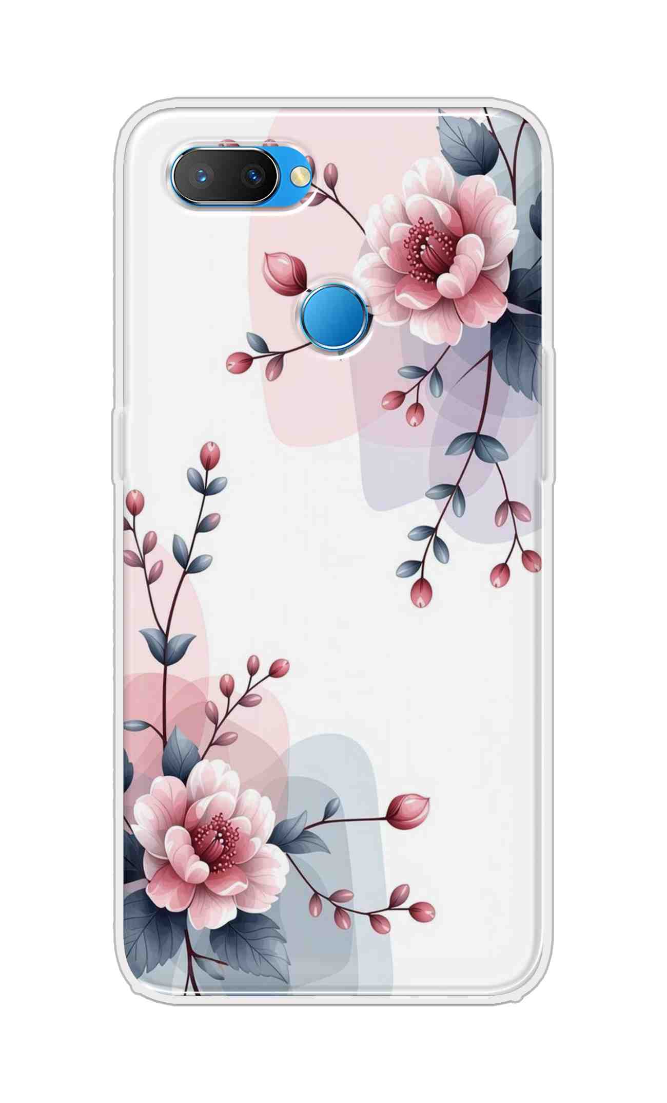 Coberta Back Cover For Oppo U1 Back Cover Stylish Case - Pink Flowers and Leaves Design Design D16510