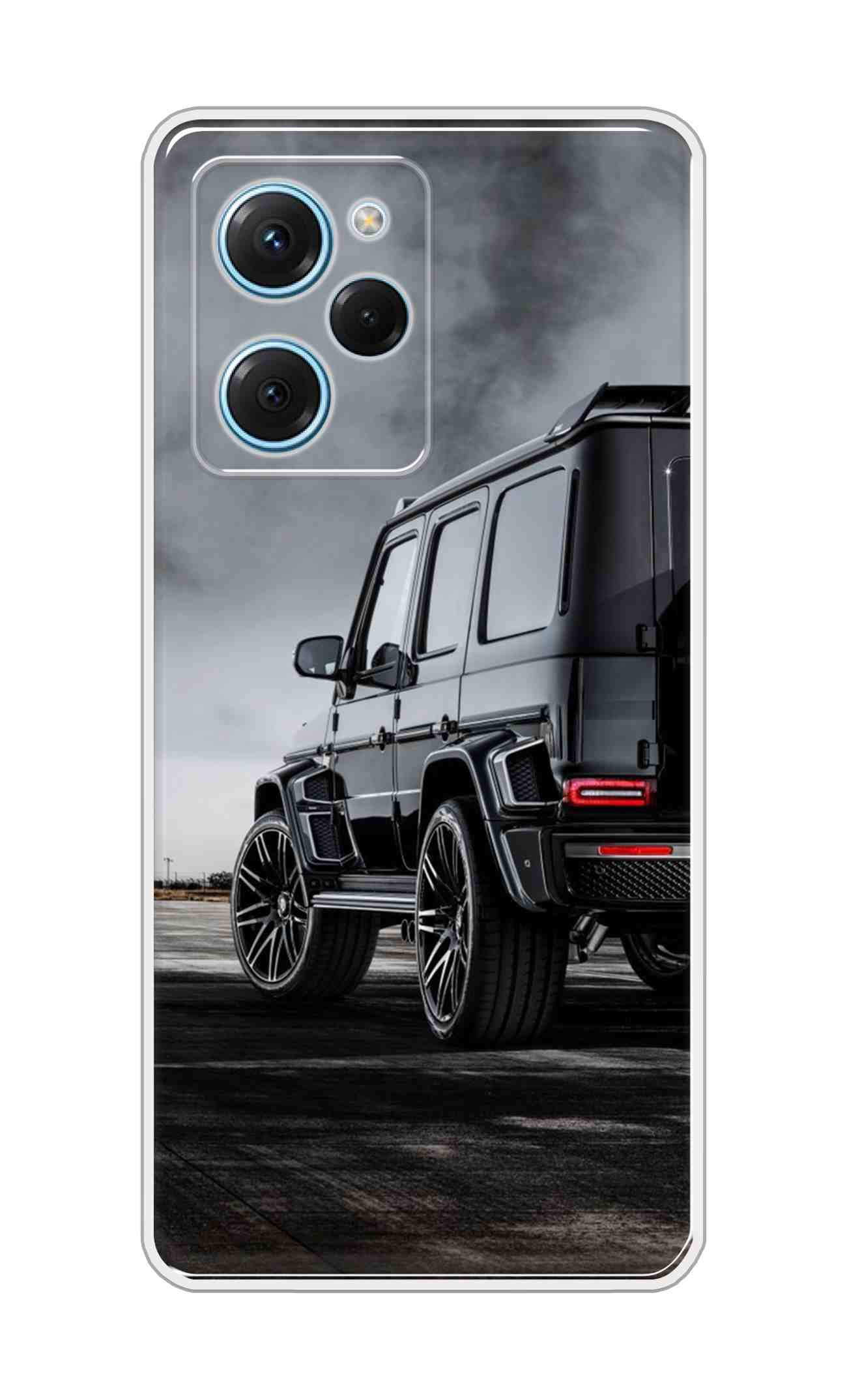 Coberta Back Cover For Poco X5 Pro 5G Back Cover Stylish Case - Black Suv Car Design D11967