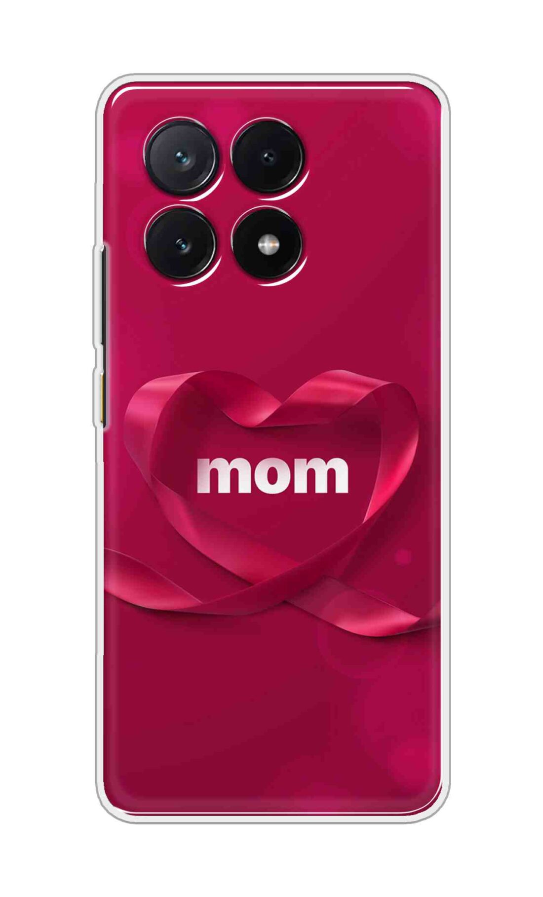 Coberta Back Cover For POCO X6 Pro 5G Back Cover Stylish Case - Mom texts in Red heart Design D11317