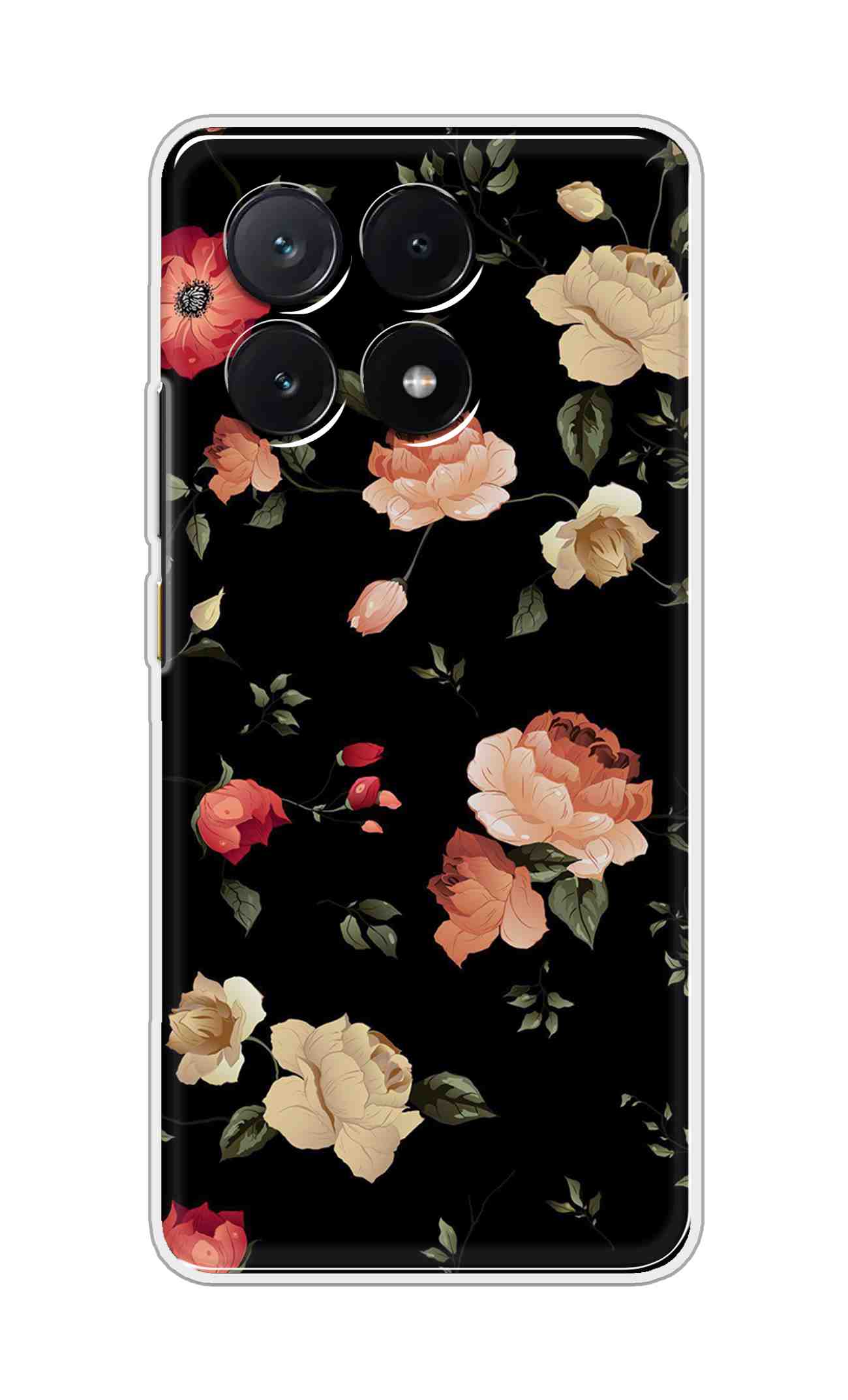 Coberta Back Cover For POCO X6 Pro 5G Back Cover Stylish Case - Bright Flowers Design D11411