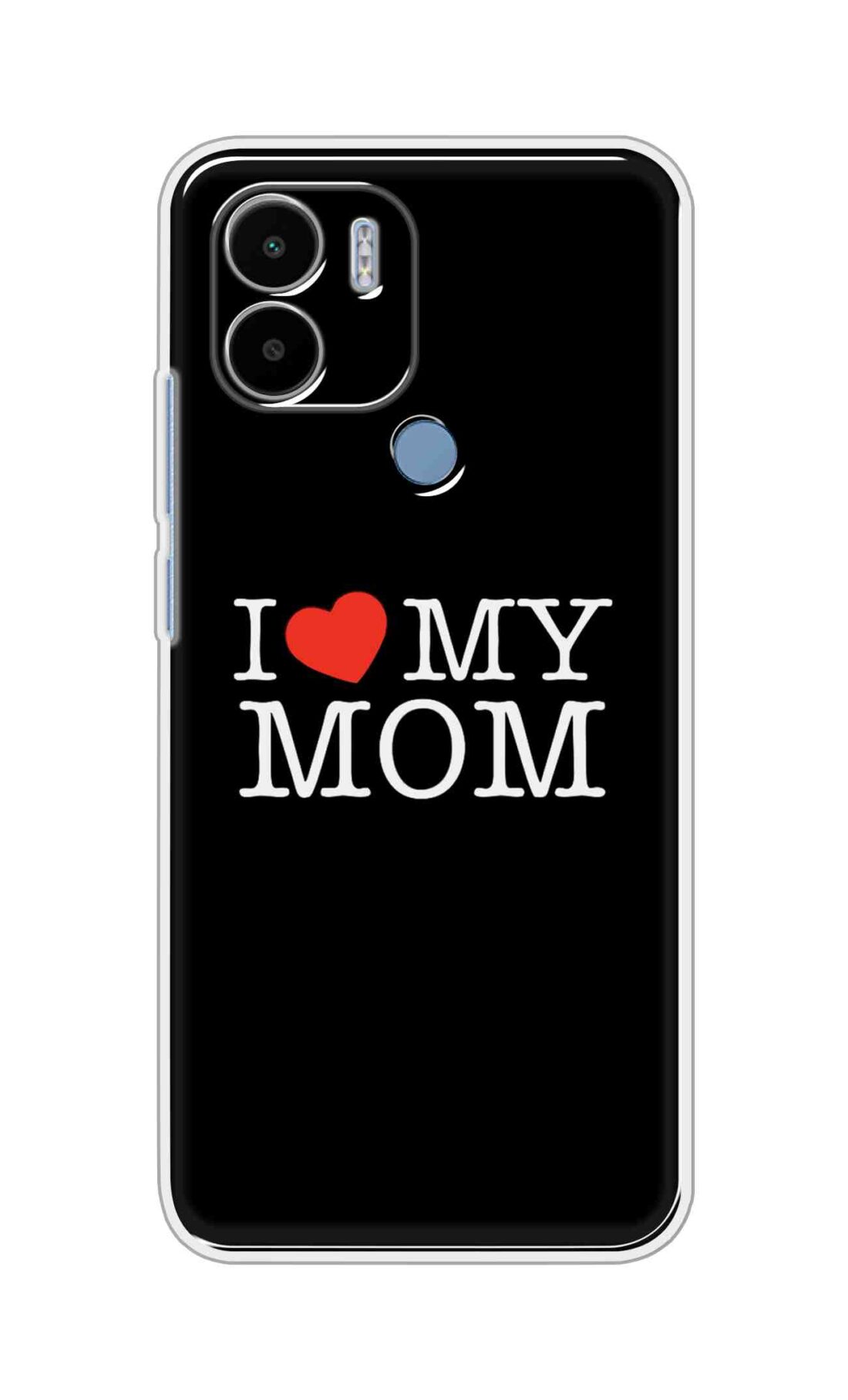 Coberta Back Cover For Poco C51 Back Cover Stylish Case - I Love My Mom in Black Design D11011