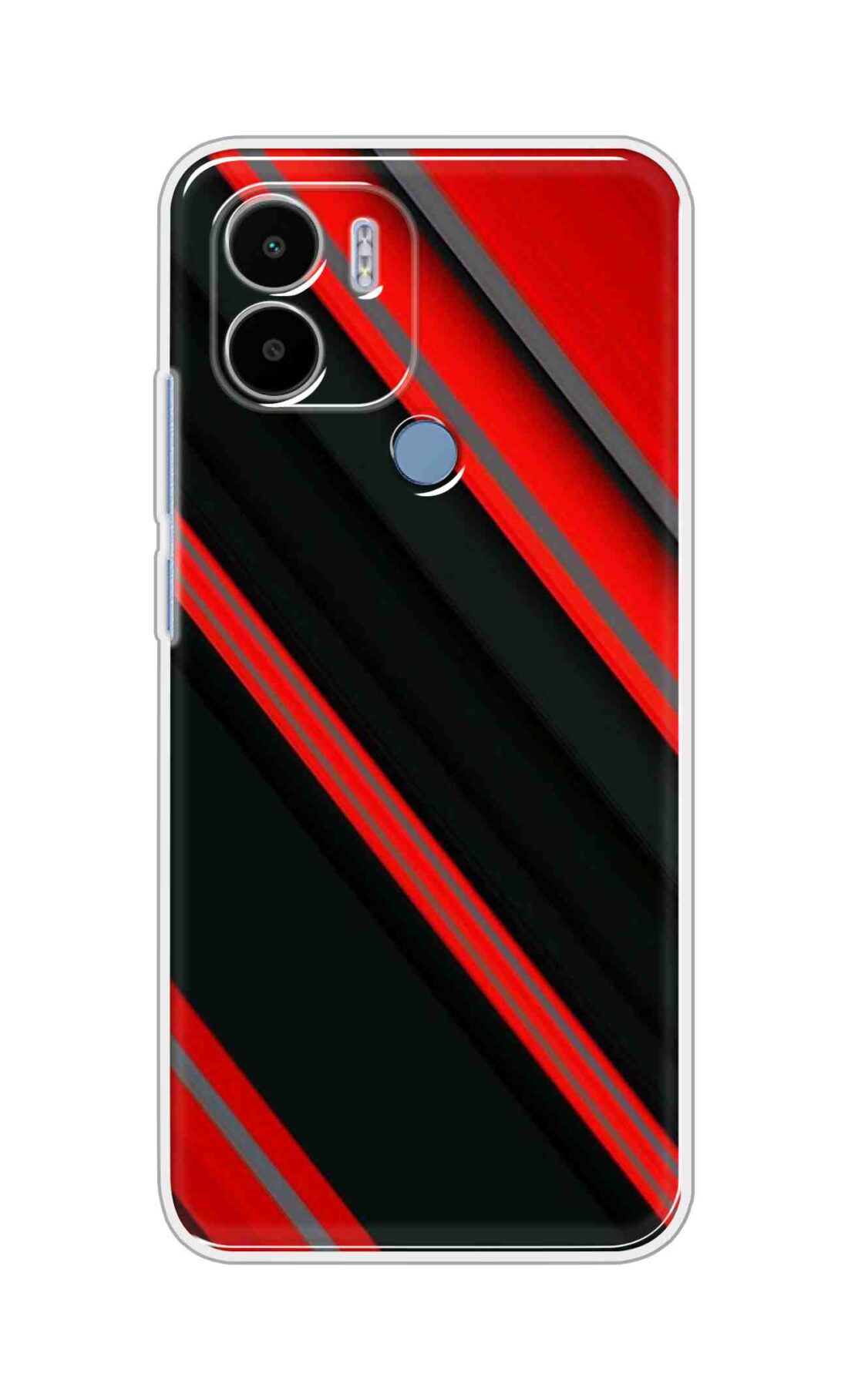 Coberta Back Cover For Poco C51 Back Cover Stylish Case - Red and Black 3D Pattern Design D16461