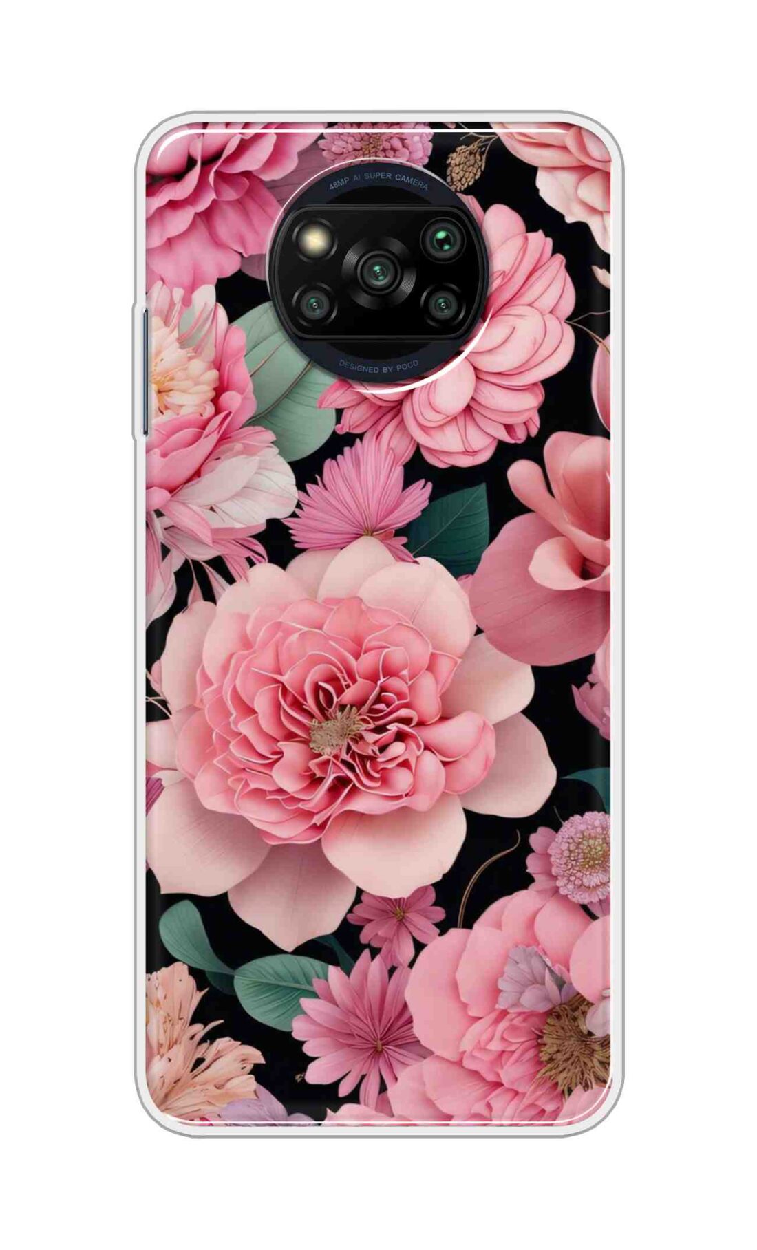 Coberta Back Cover For Poco X3 Pro Back Cover Stylish Case - Pink Lotus Flowers Design D16233