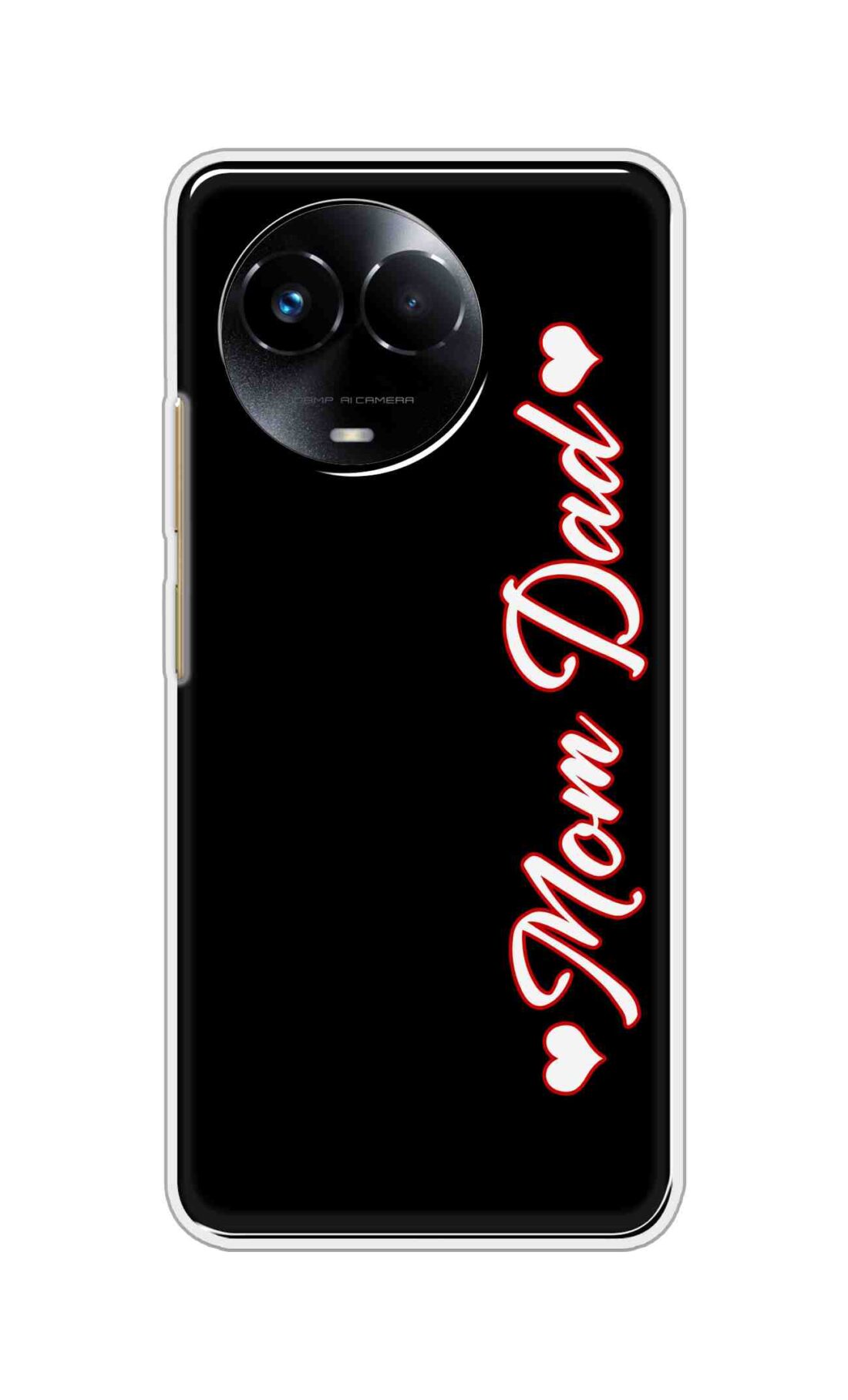 Coberta Back Cover For Realme 11 5G Back Cover Stylish Case - Mom and Dad in Black Design D16655