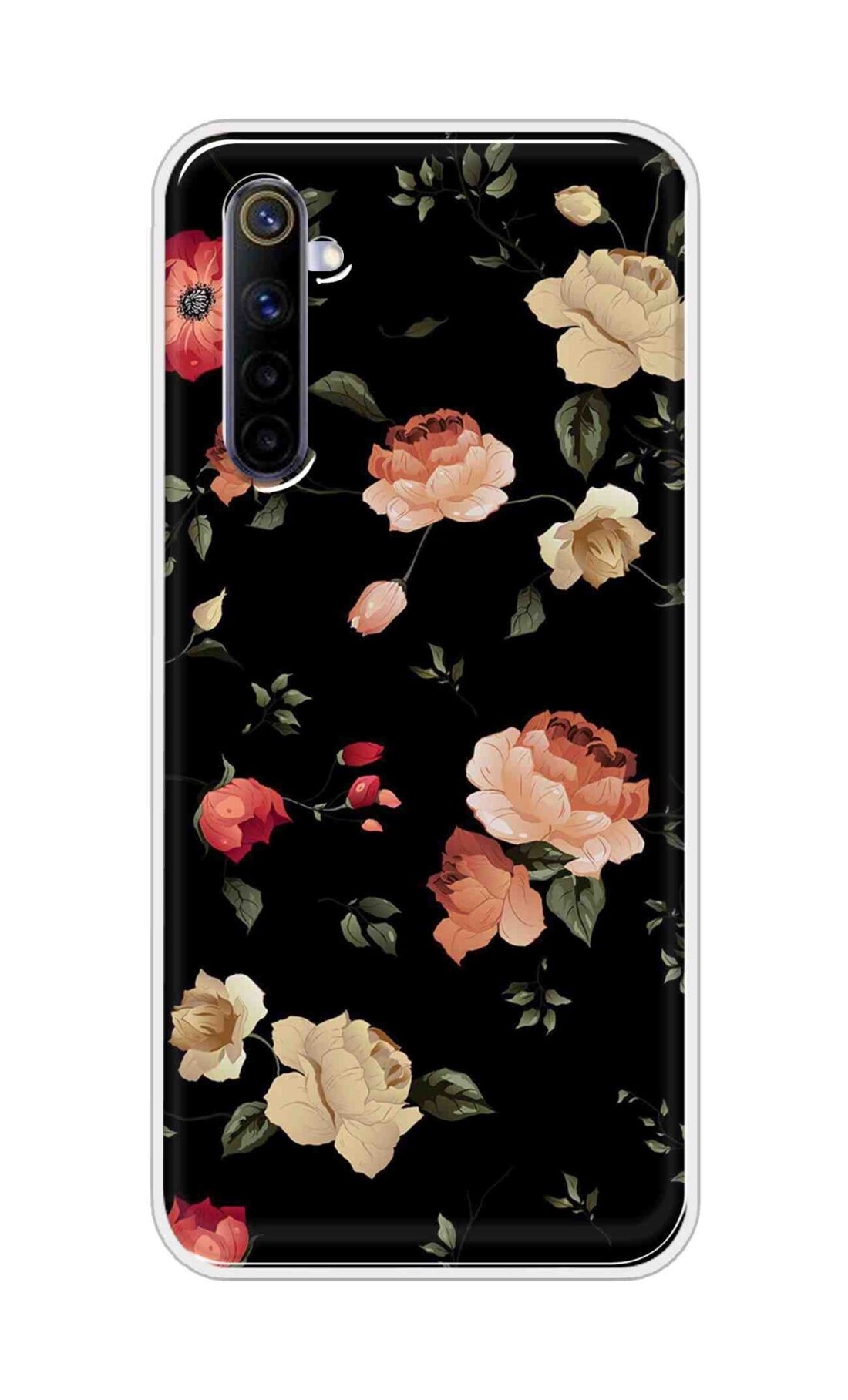 Coberta Back Cover For Realme 6 Back Cover Stylish Case - Bright Flowers Design D11411