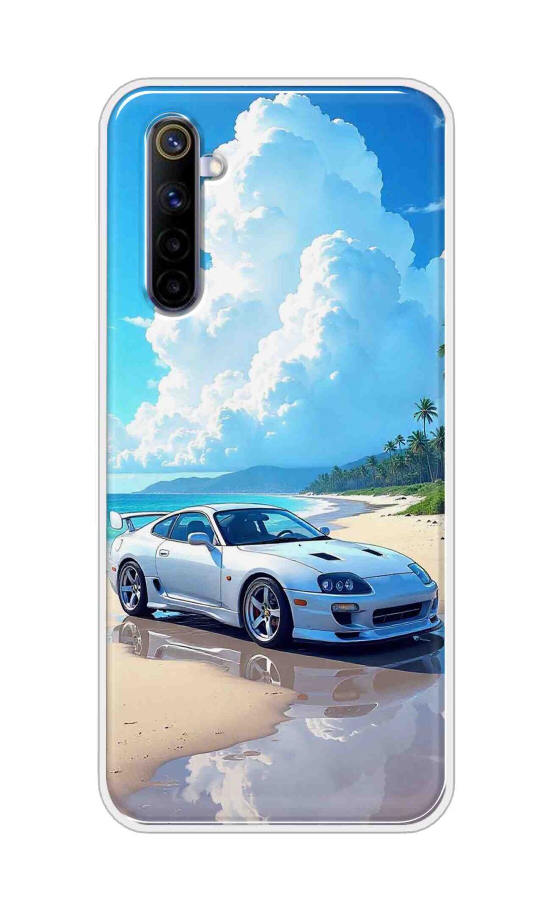 Coberta Back Cover For Realme 6 Back Cover Stylish Case - Car in Good Nature Design D16536