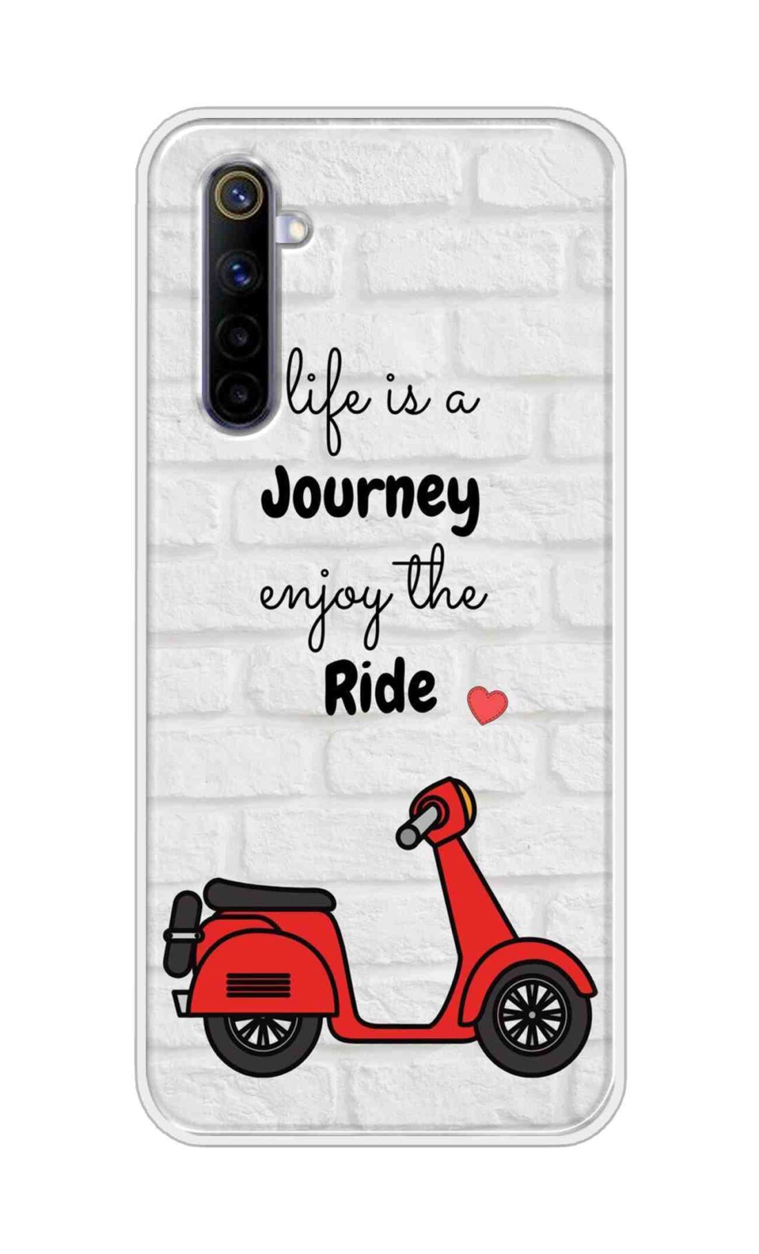 Coberta Back Cover For Realme 6 Back Cover Stylish Case - Life is a Journey Enjoy the Ride Design D16541