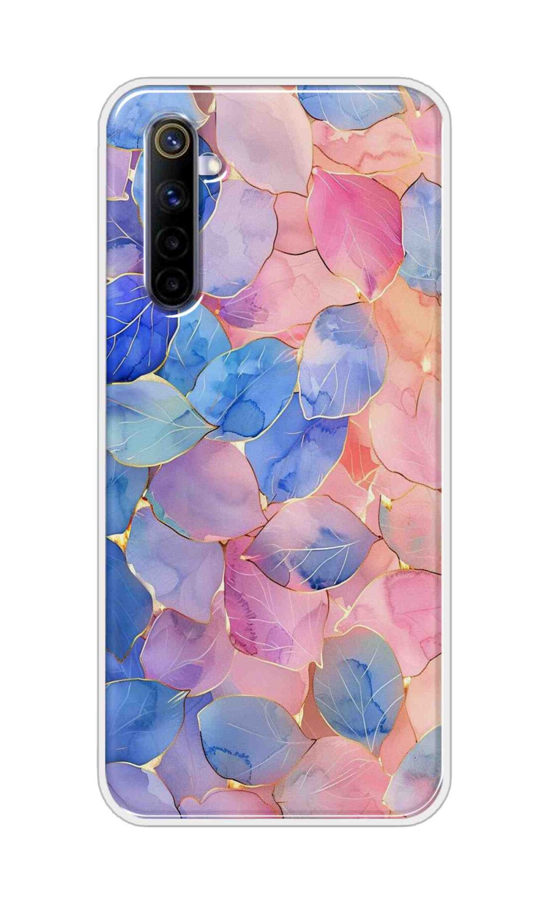 Coberta Back Cover For Realme 6 PRO Back Cover Stylish Case - Multicolour Artifical Leaves Design D16491