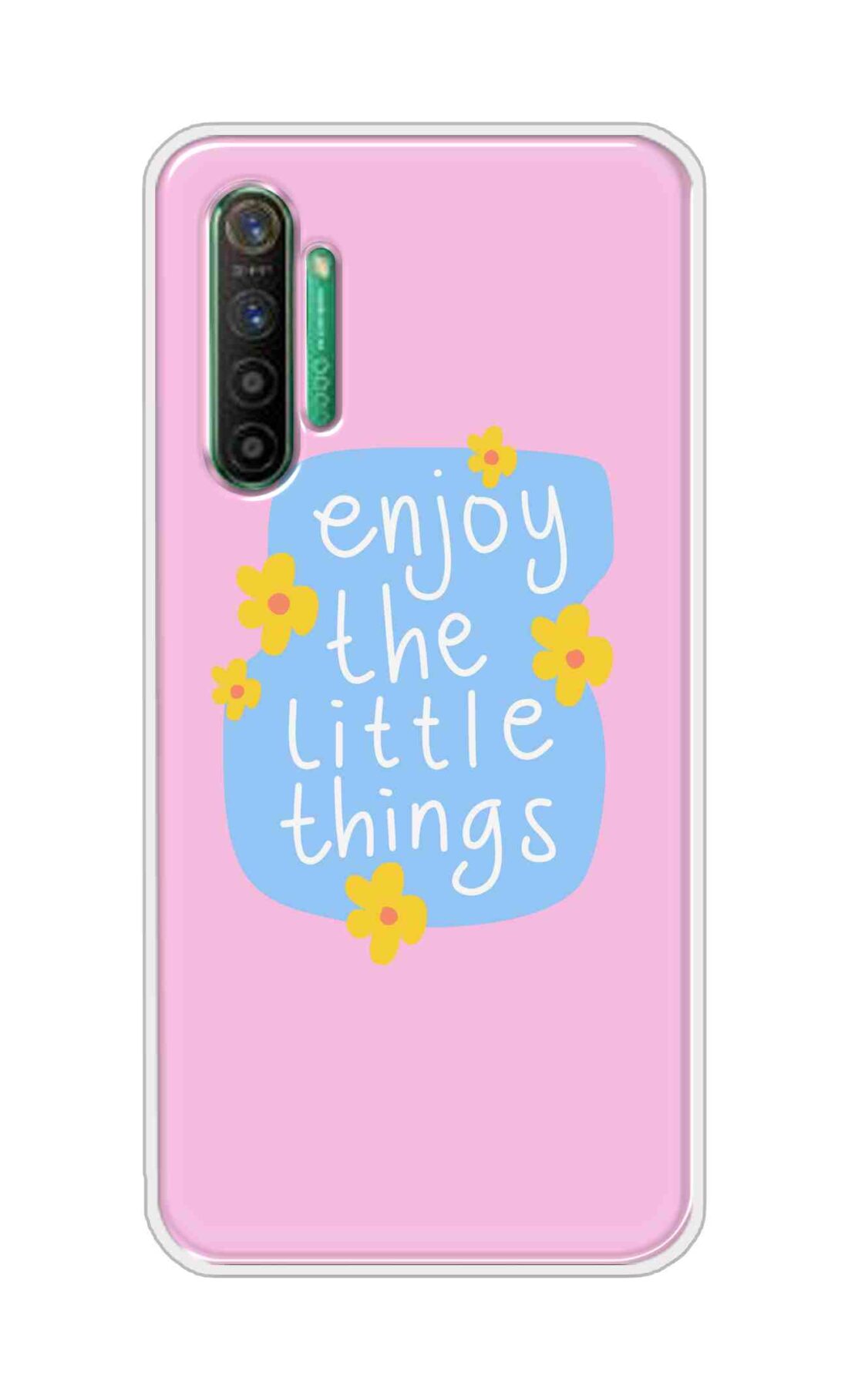 Coberta Back Cover For Realme X2 Back Cover Stylish Case - Enjoy the Little Things in Pink Design D16504