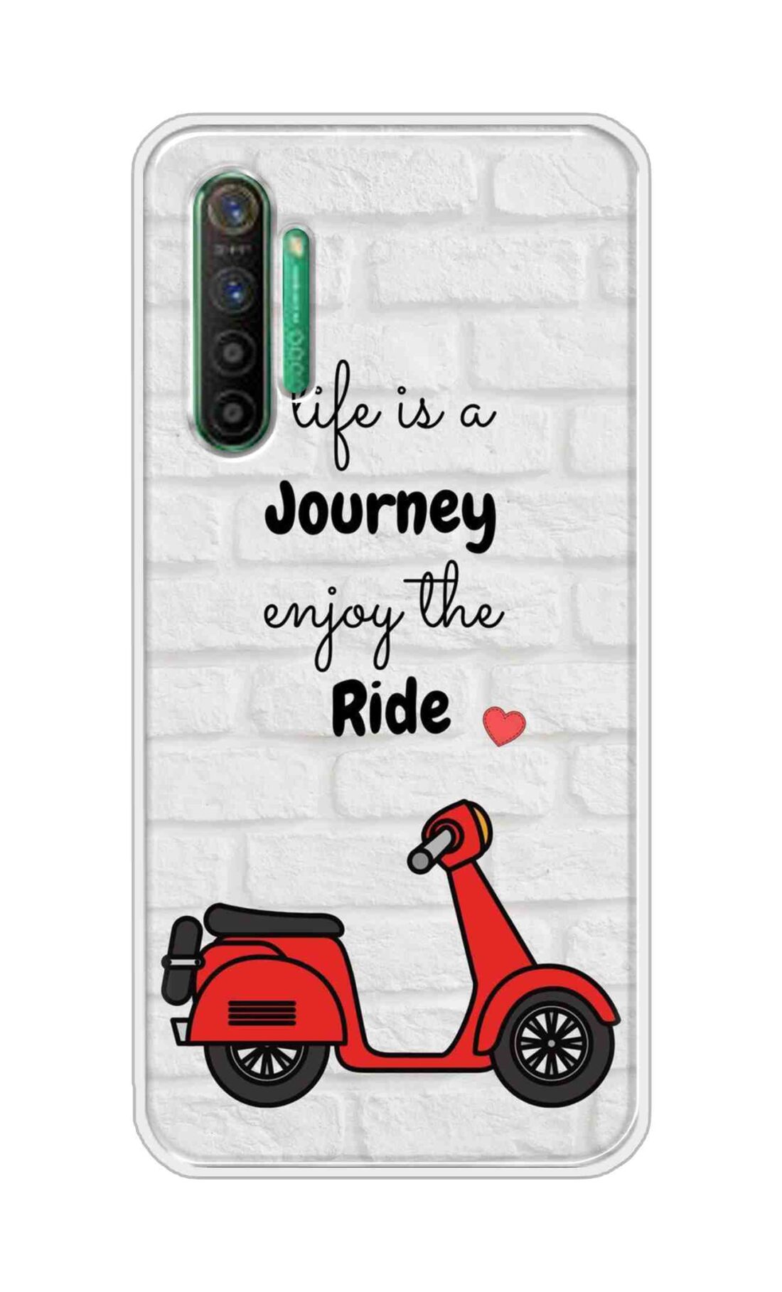 Coberta Back Cover For Realme X2 Back Cover Stylish Case - Life is a Journey Enjoy the Ride Design D16541