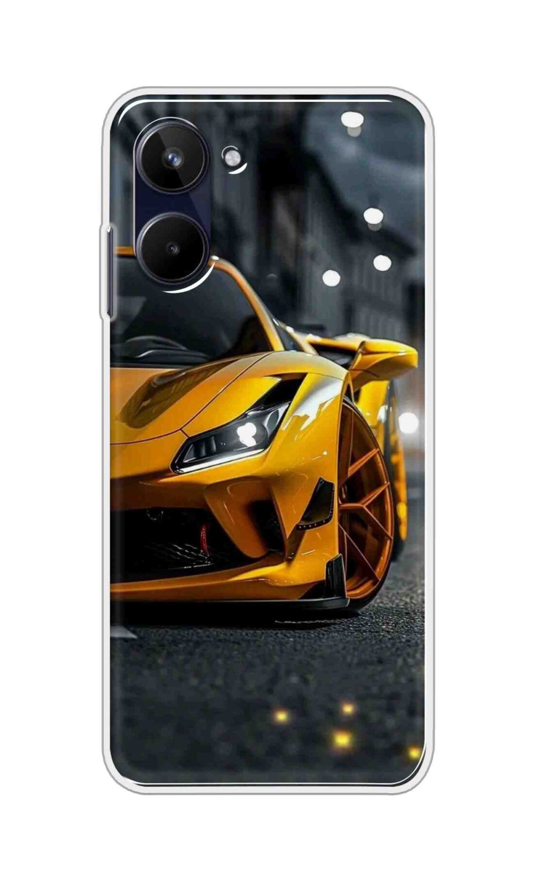 Coberta Back Cover For Realme 10 Back Cover Stylish Case - Orange Modified Car Design D16600
