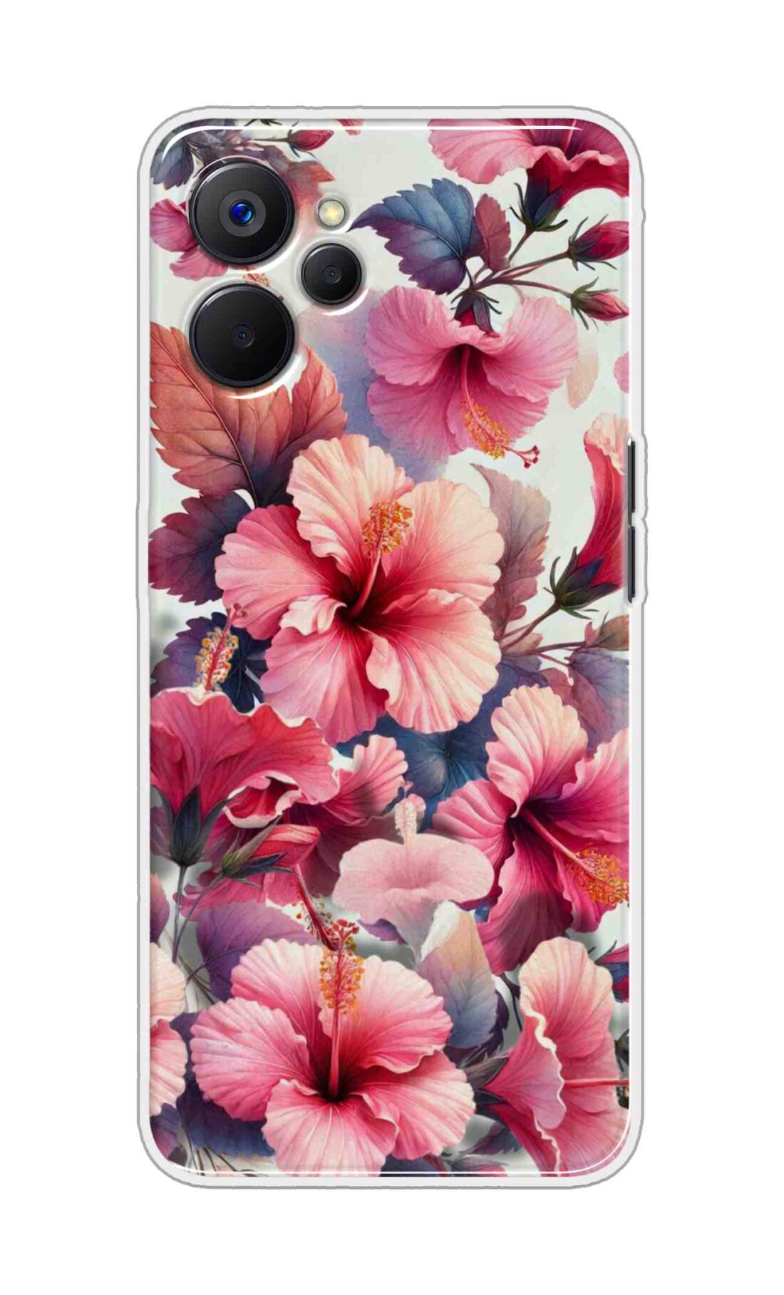 Coberta Back Cover For Realme 10 5G Back Cover Stylish Case - Pink Leaves and Flowers Design D16525