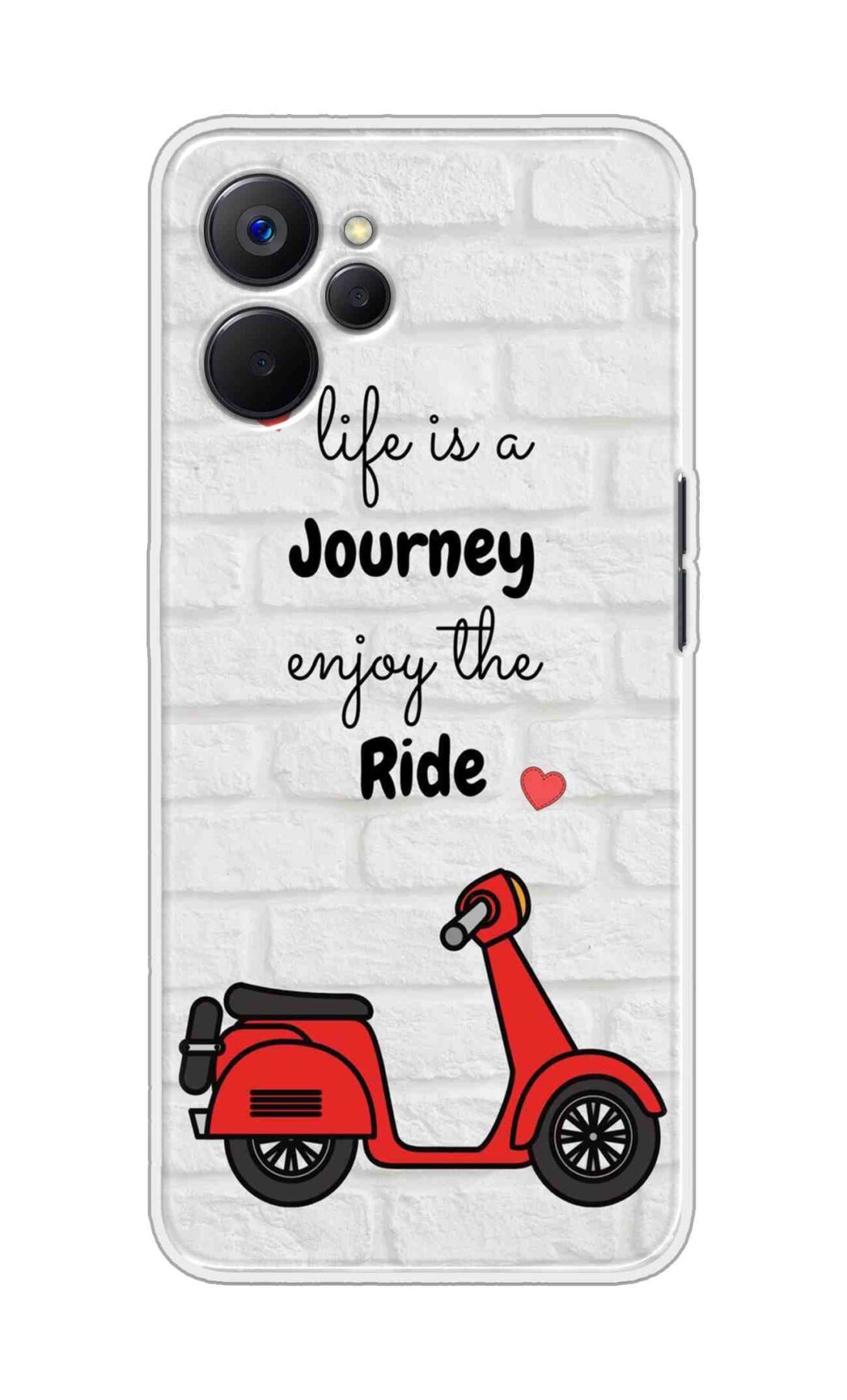 Coberta Back Cover For Realme 10 5G Back Cover Stylish Case - Life is a Journey Enjoy the Ride Design D16541