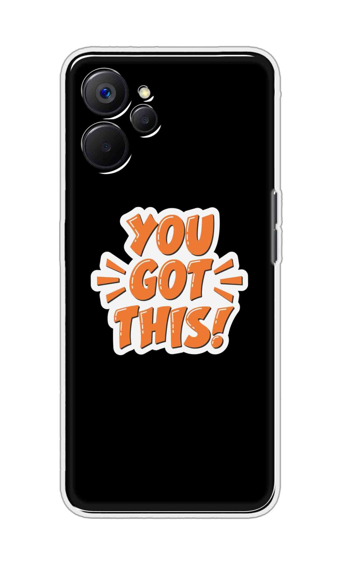 Coberta Back Cover For Realme 10 5G Back Cover Stylish Case - You Got This in Black Design D16649