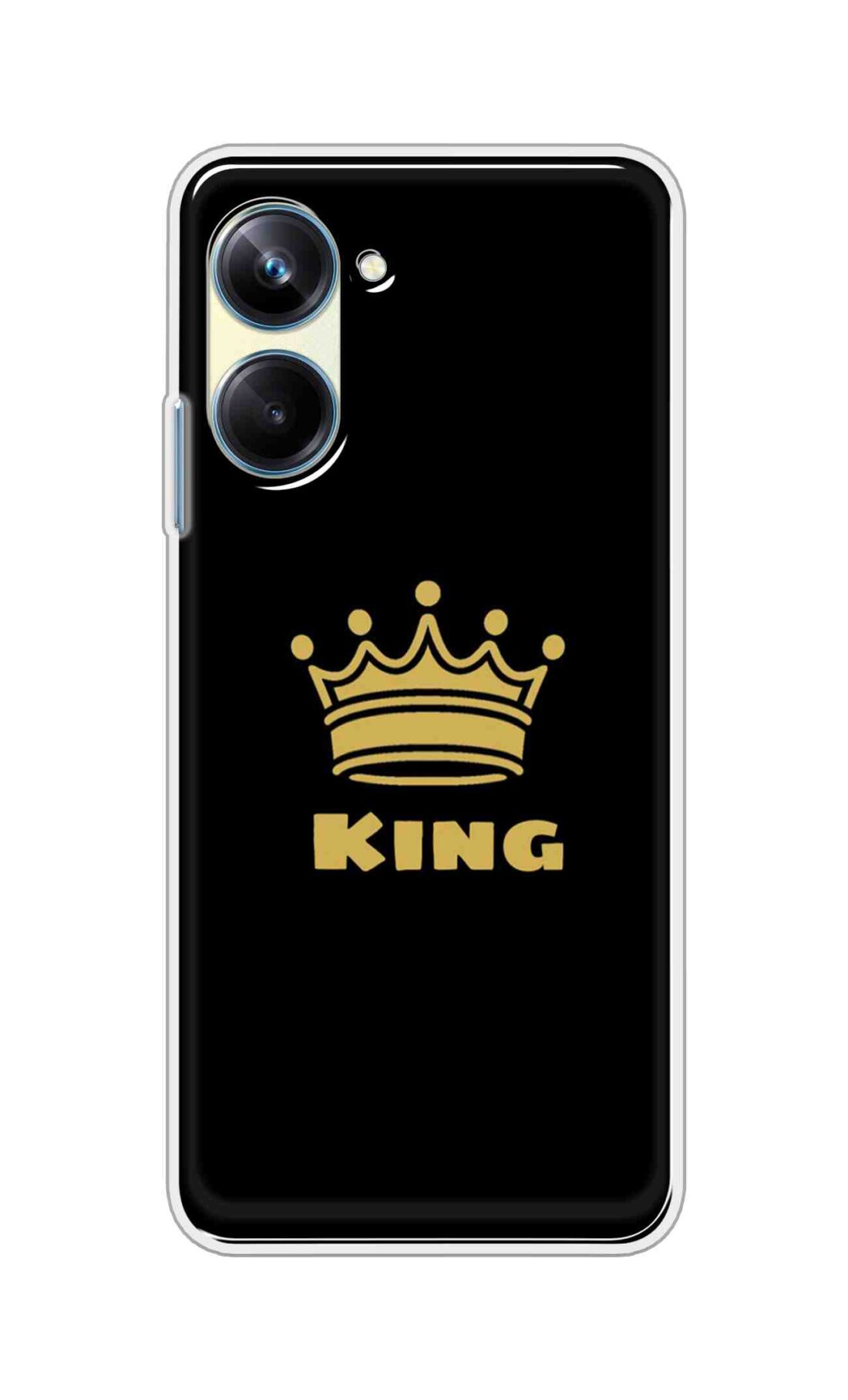 Coberta Back Cover For Realme 10 Pro Back Cover Stylish Case - King Texts in Black Design D11092