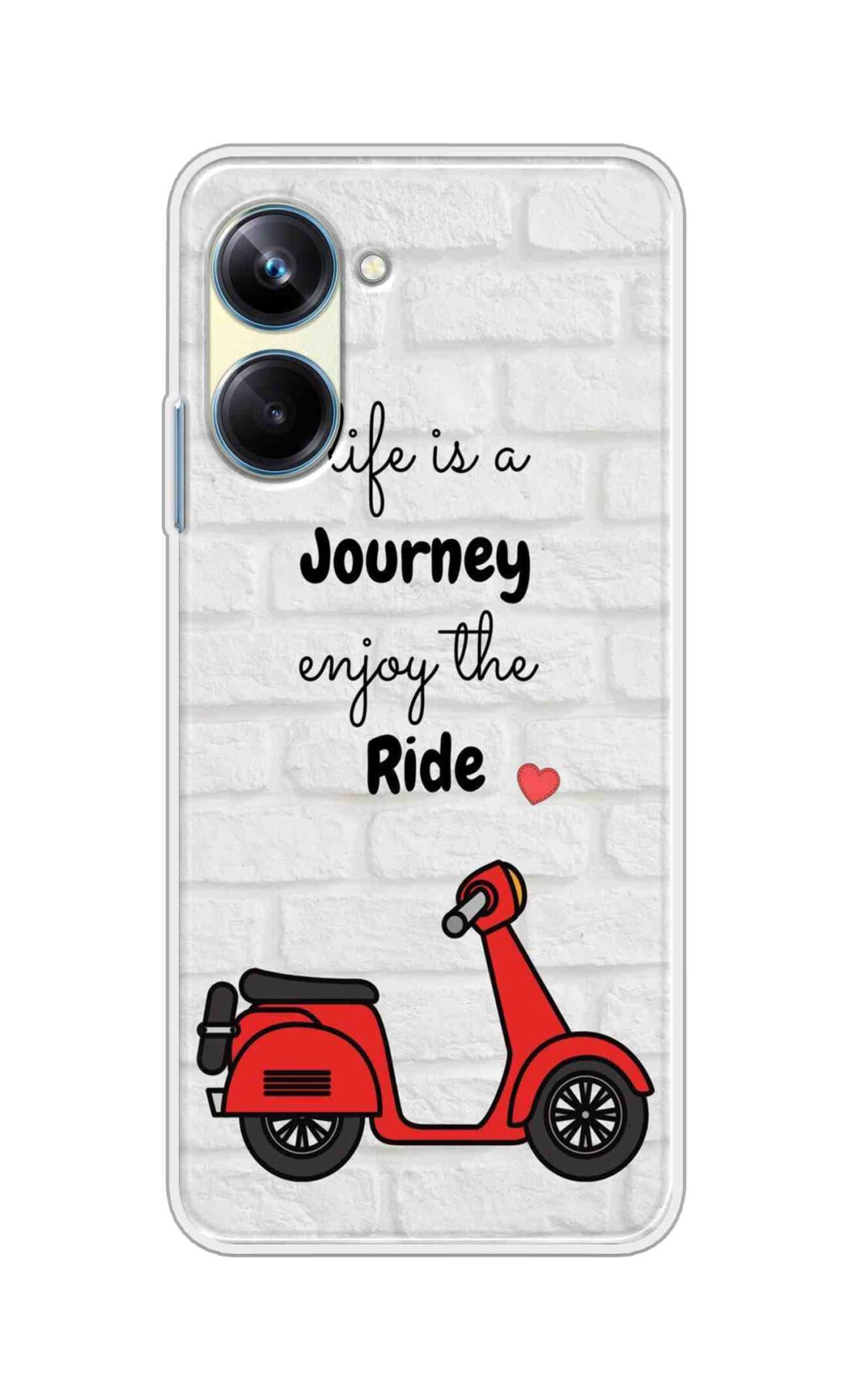 Coberta Back Cover For Realme 10 Pro Back Cover Stylish Case - Life is a Journey Enjoy the Ride Design D16541