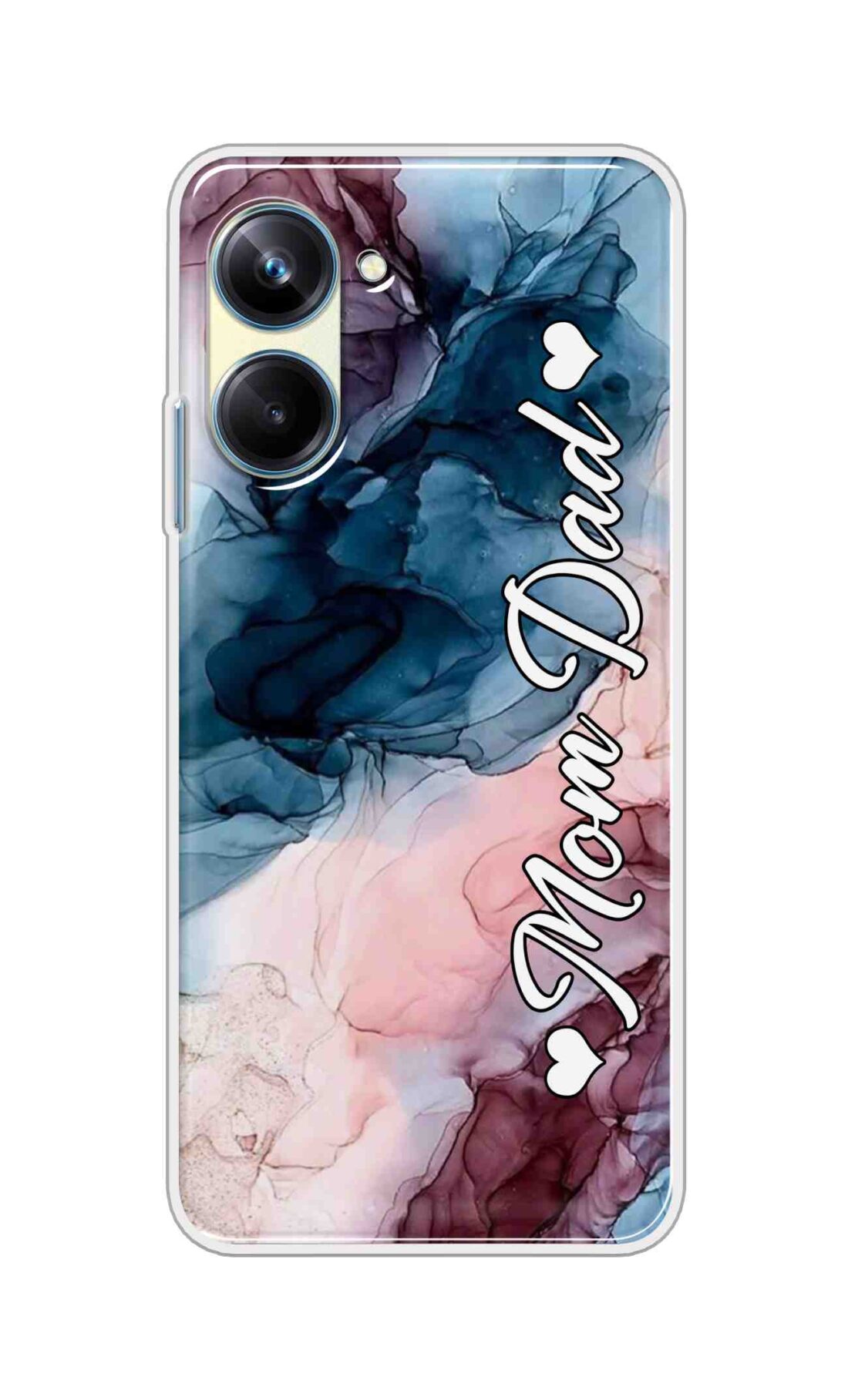 Coberta Back Cover For Realme 10 Pro Back Cover Stylish Case - Mom and Dad on Colourful Marble D16654