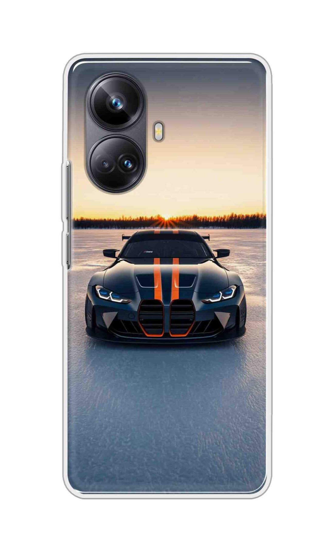 Coberta Back Cover For Realme 10 Pro Plus Back Cover Stylish Case - Black Car in Nature Design D16598