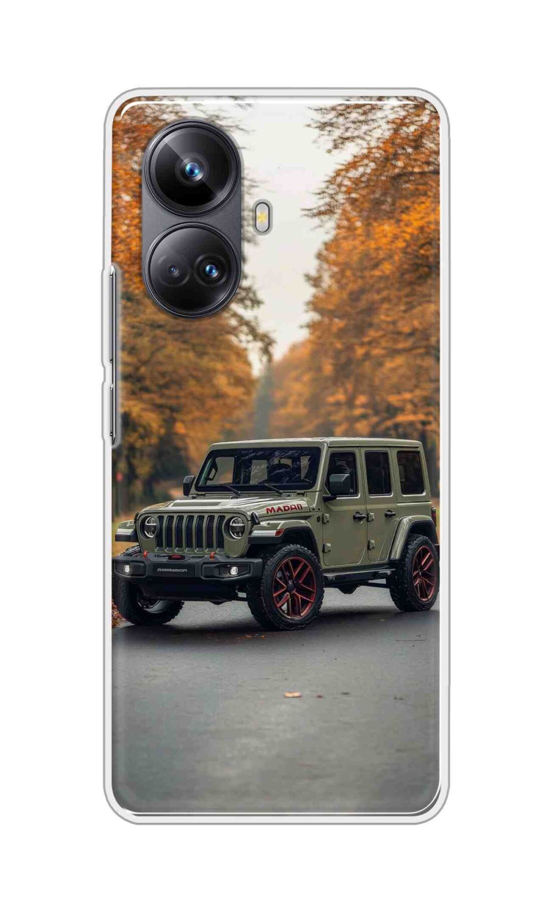 Coberta Back Cover For Realme 10 Pro Plus Back Cover Stylish Case - Green Jeep Design D16620