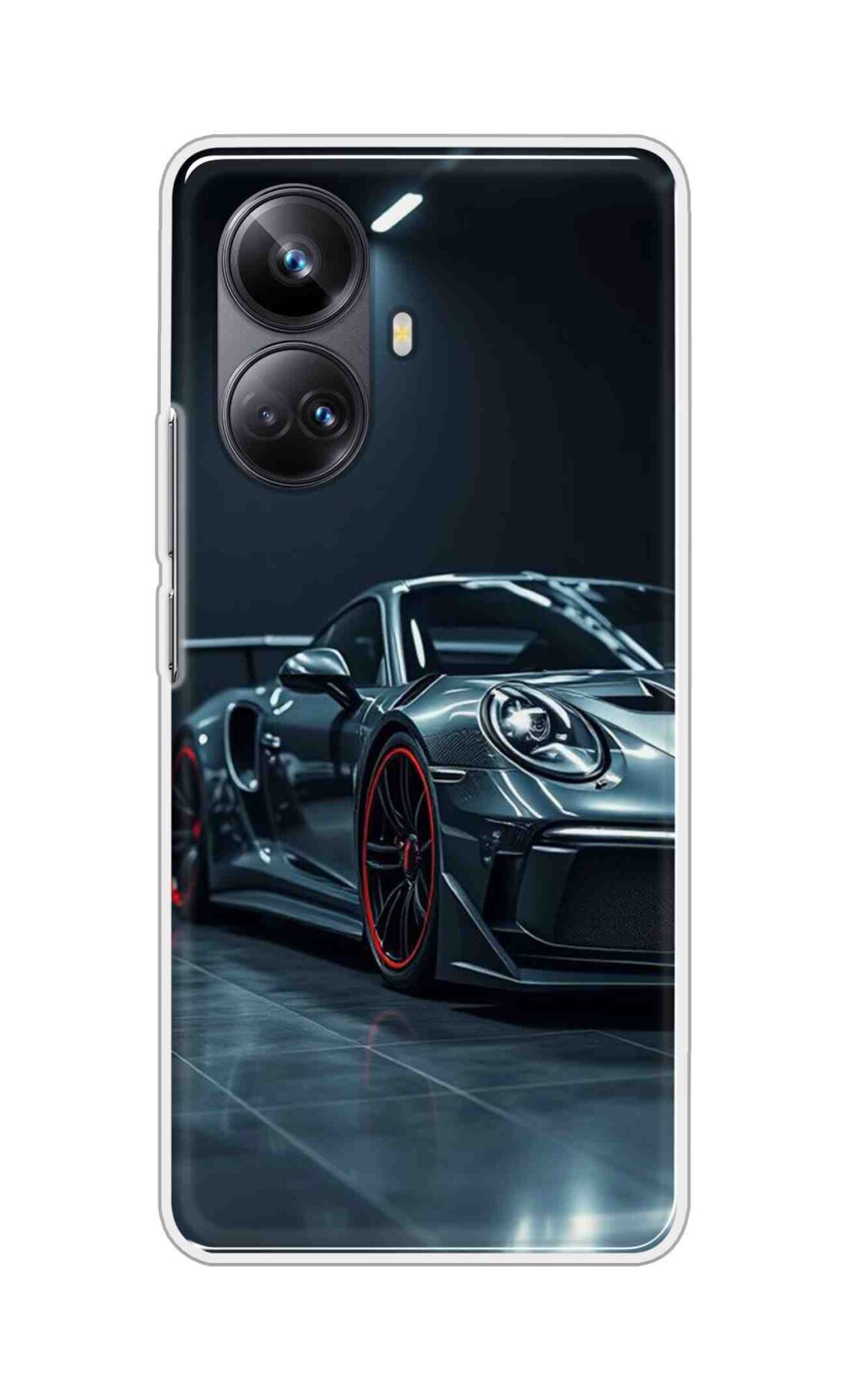 Coberta Back Cover For Realme 10 Pro Plus Back Cover Stylish Case - Black Modern Car Design D16630