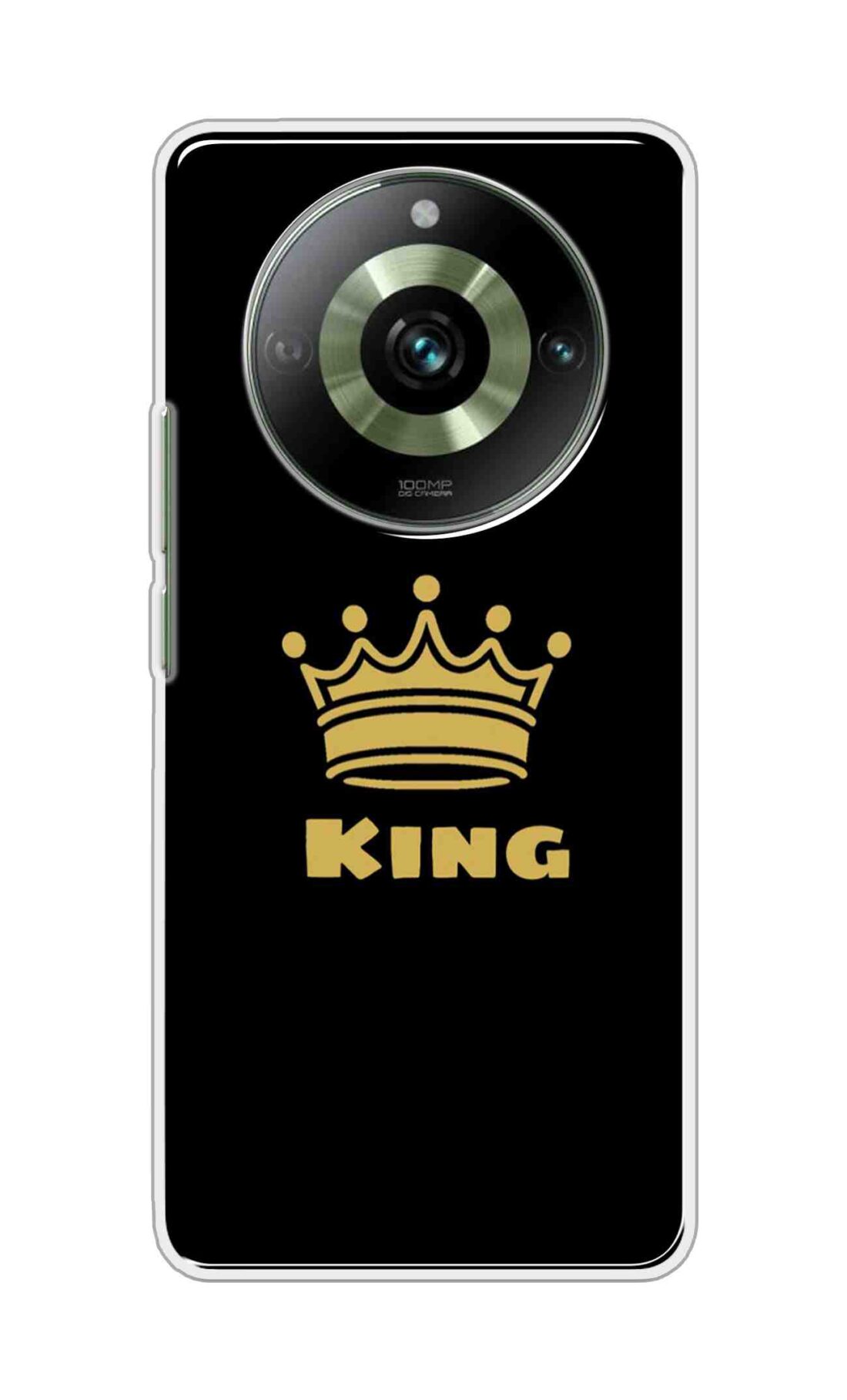 Coberta Back Cover For Realme 11 Pro 5G Back Cover Stylish Case - King Texts in Black Design D11092