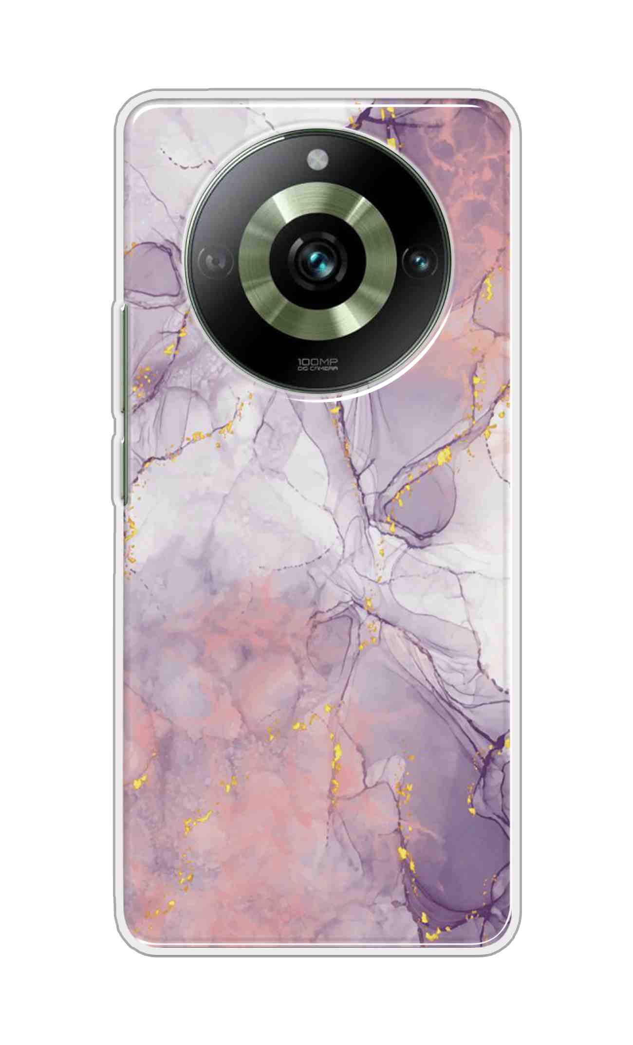 Coberta Back Cover For HONOR X9b 5G Back Cover Stylish Case - Light Marble with Golden Design D16162